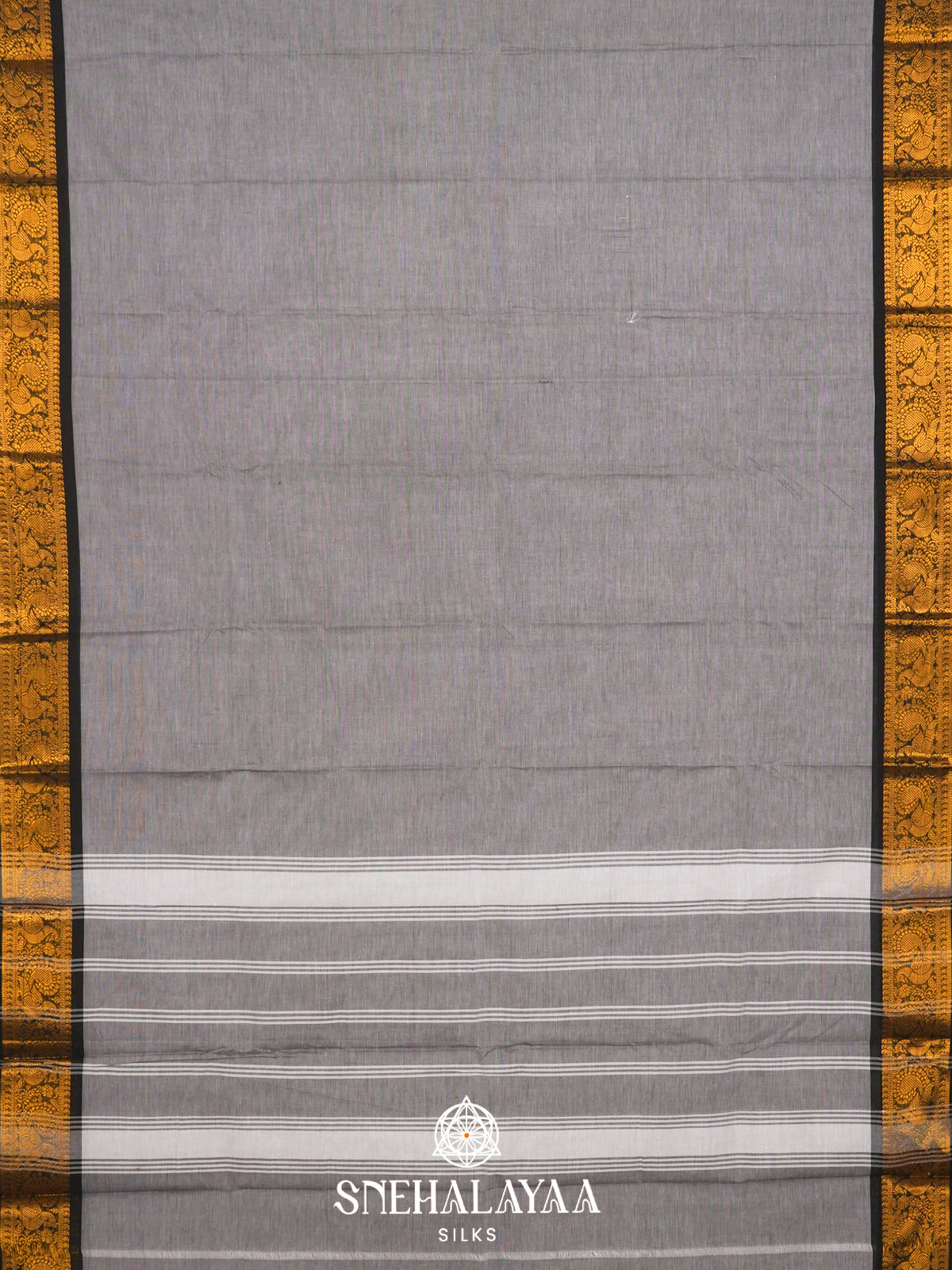 Grey Chettinad Cotton Saree