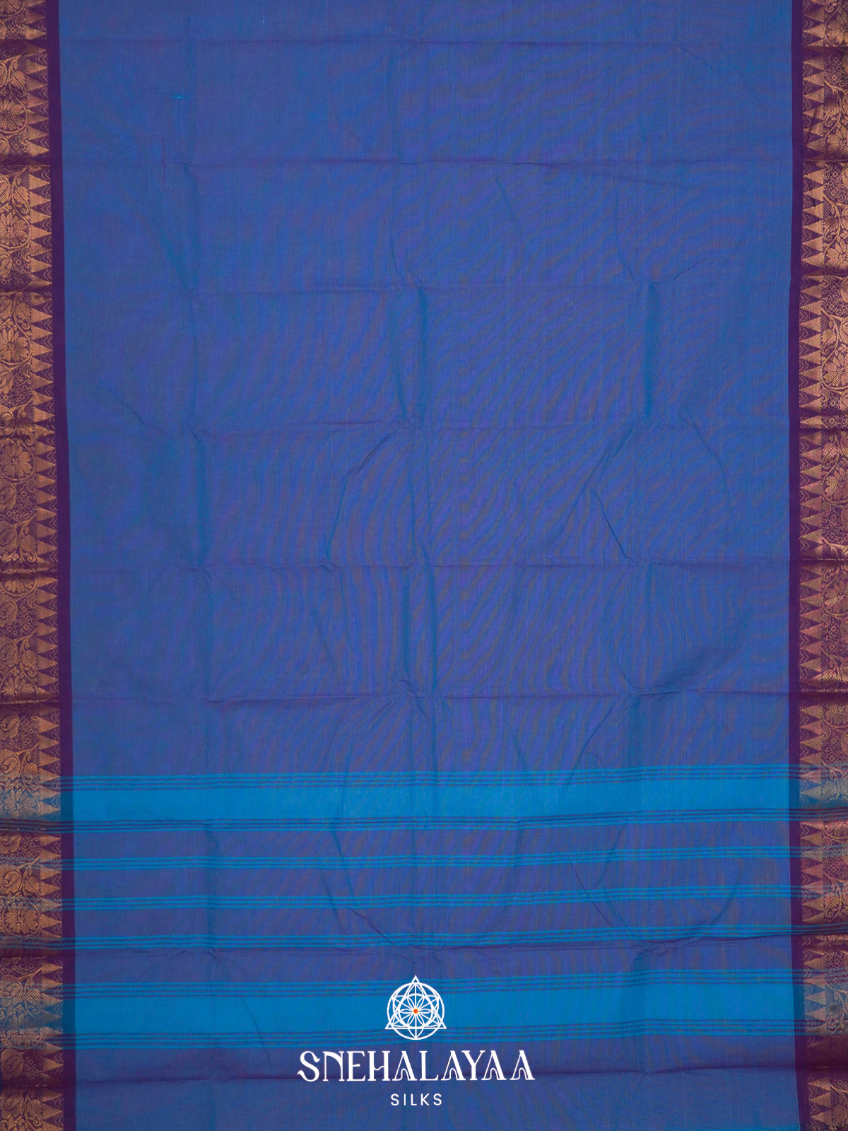 Blue Chettinad Cotton Saree