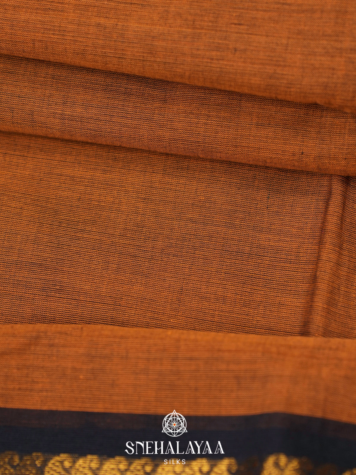 Burnt Orange Chettinad Cotton Saree