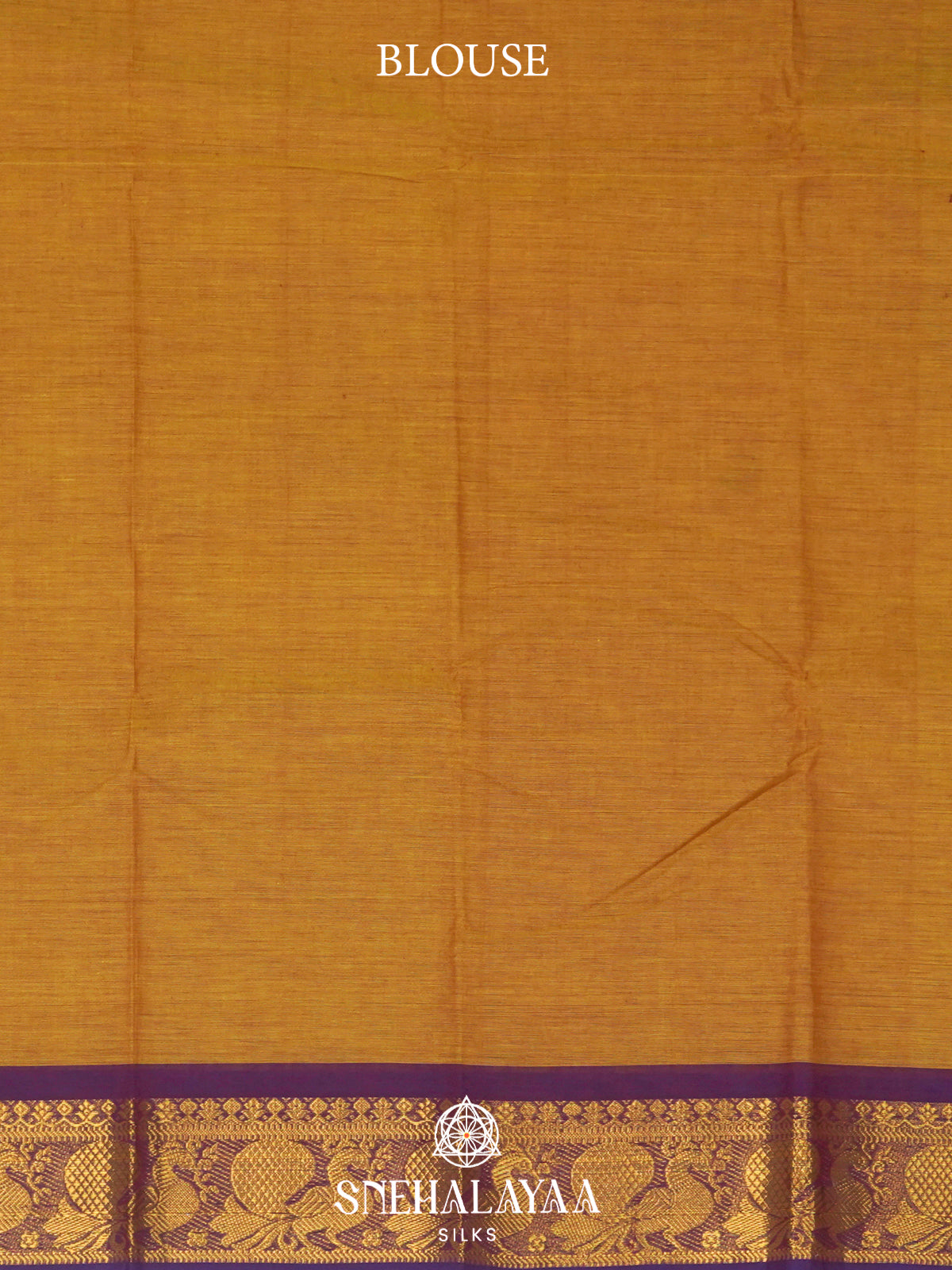 Mustard Yellow Chettinad Cotton Saree