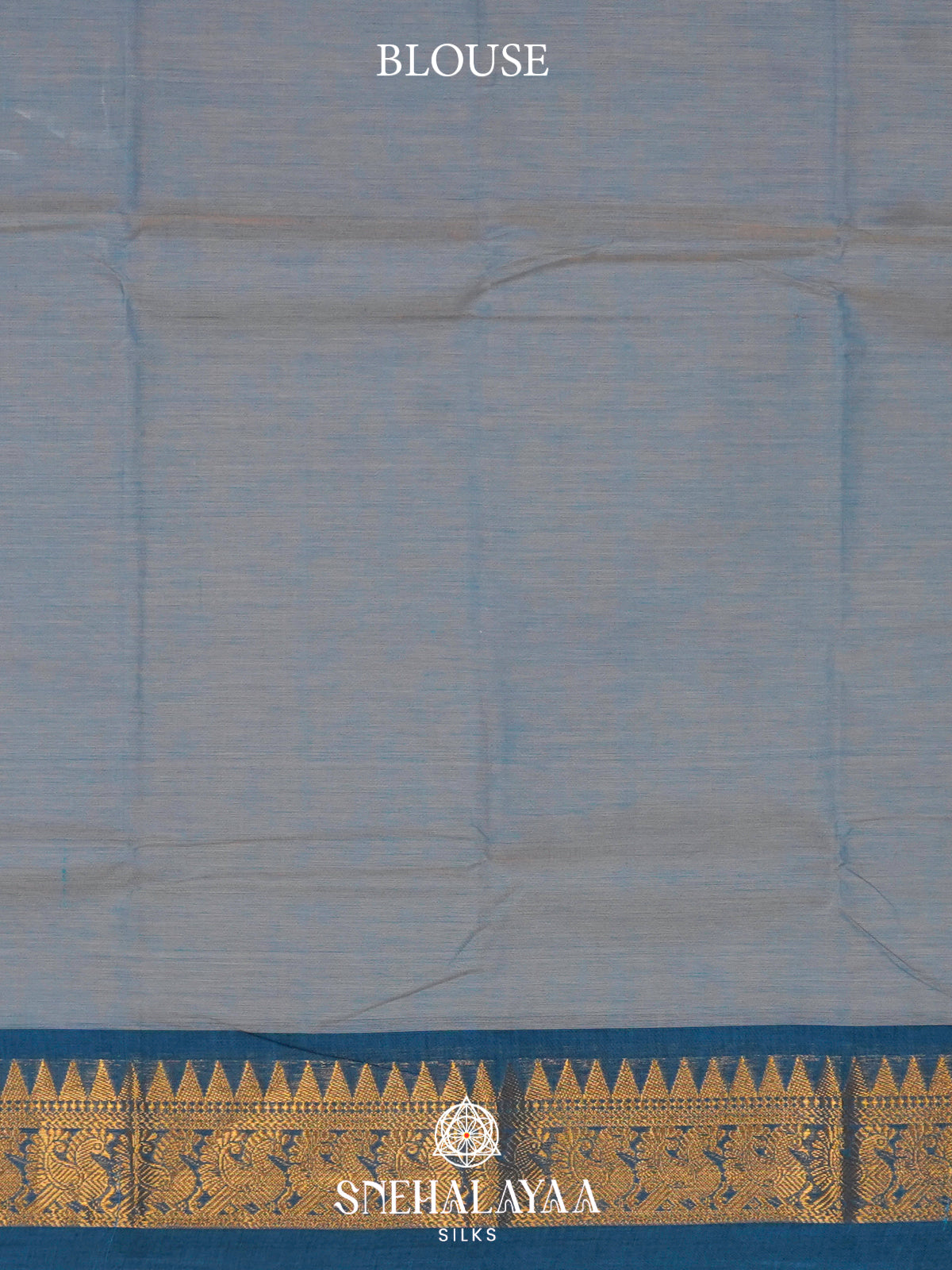 Blue Chettinad Cotton Saree