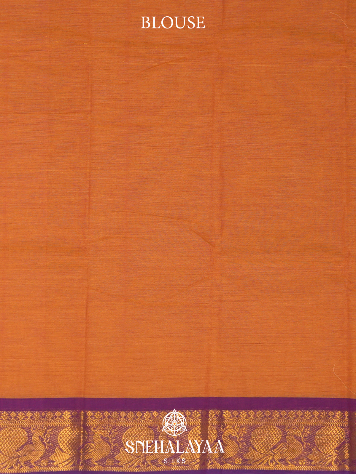 Orange Chettinad Cotton Saree