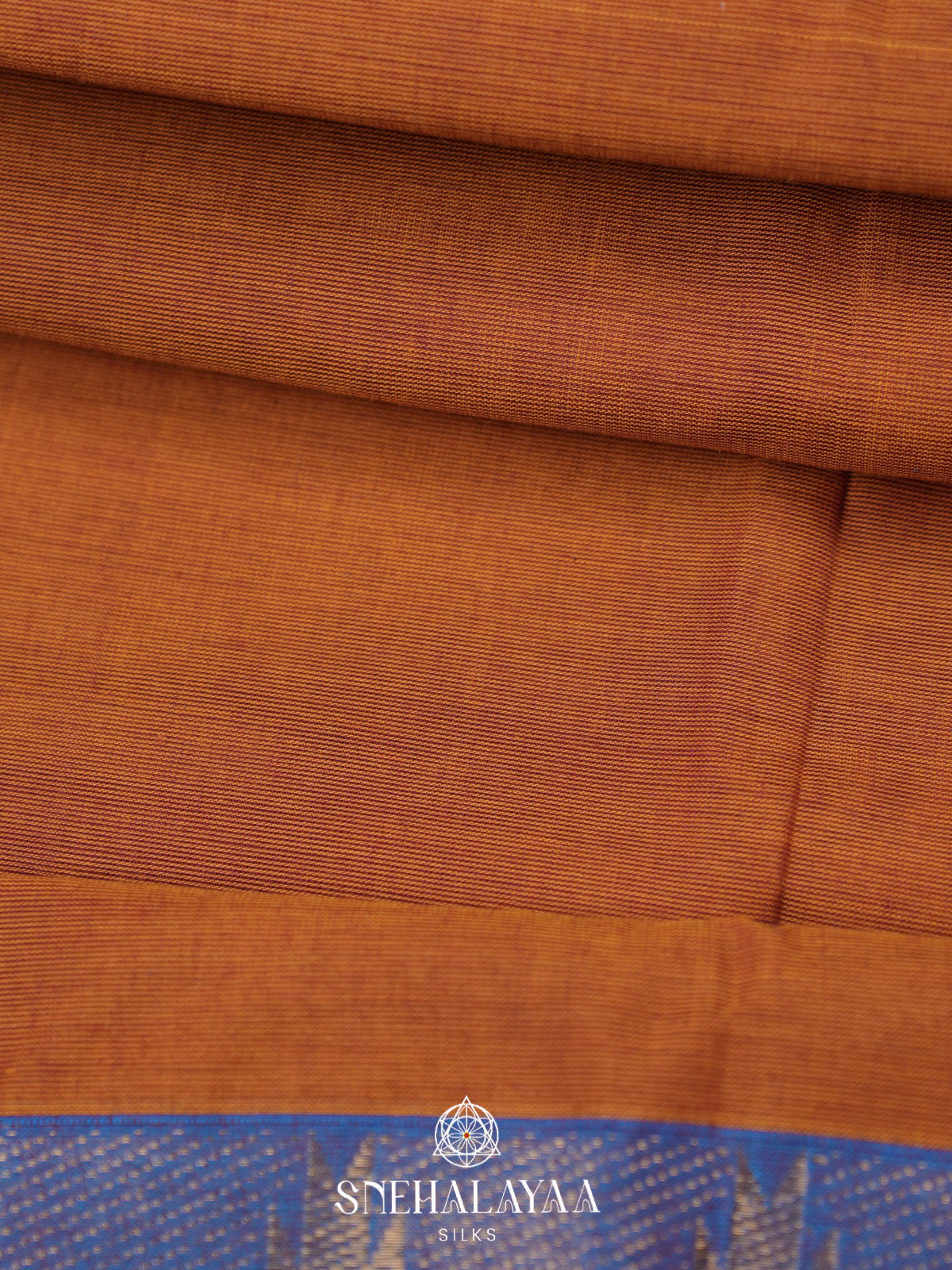 Burnt Orange Chettinad Cotton Saree