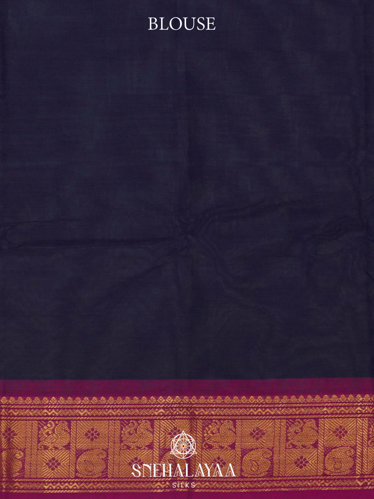 Navy Blue Chettinad Cotton Saree