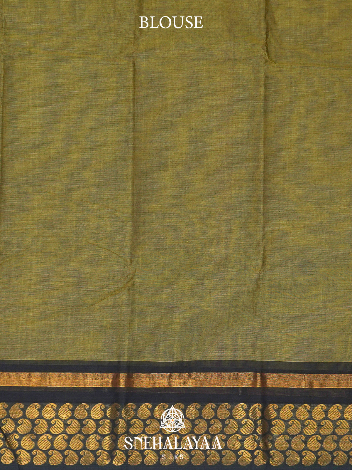 Olive Green Chettinad Cotton Saree