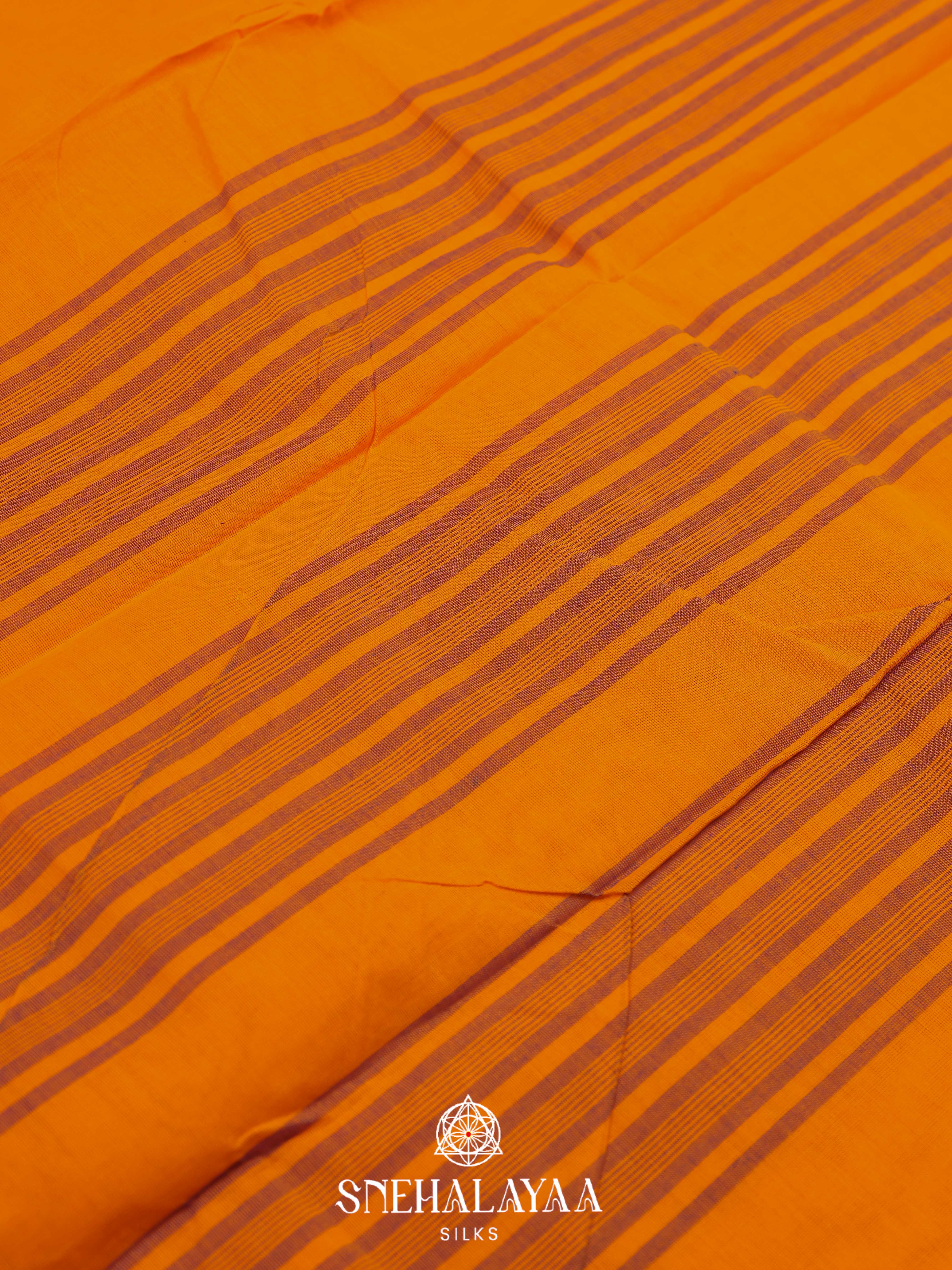 Yellow Chettinad Cotton Saree