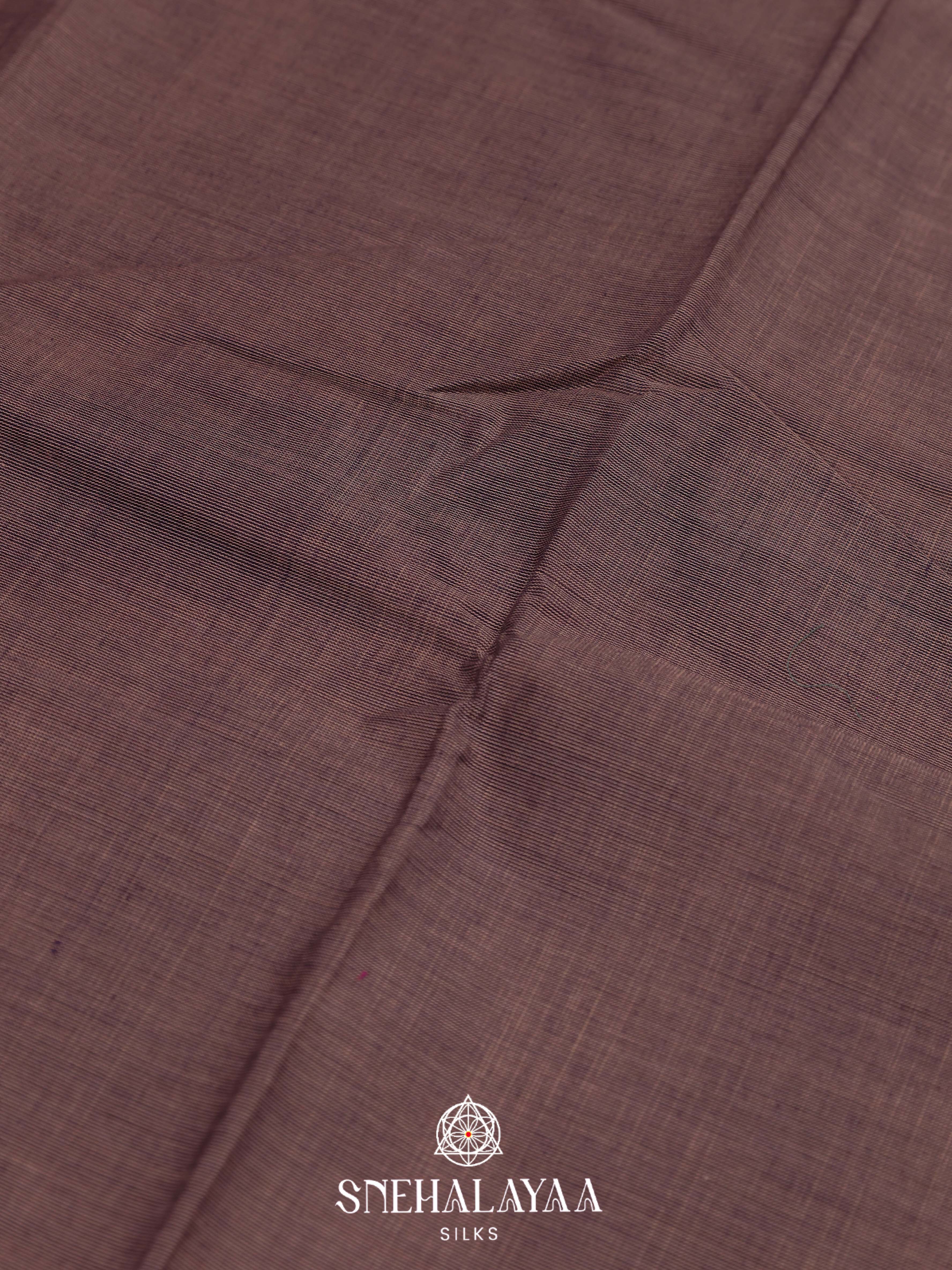 Grey  Chettinad Cotton Saree