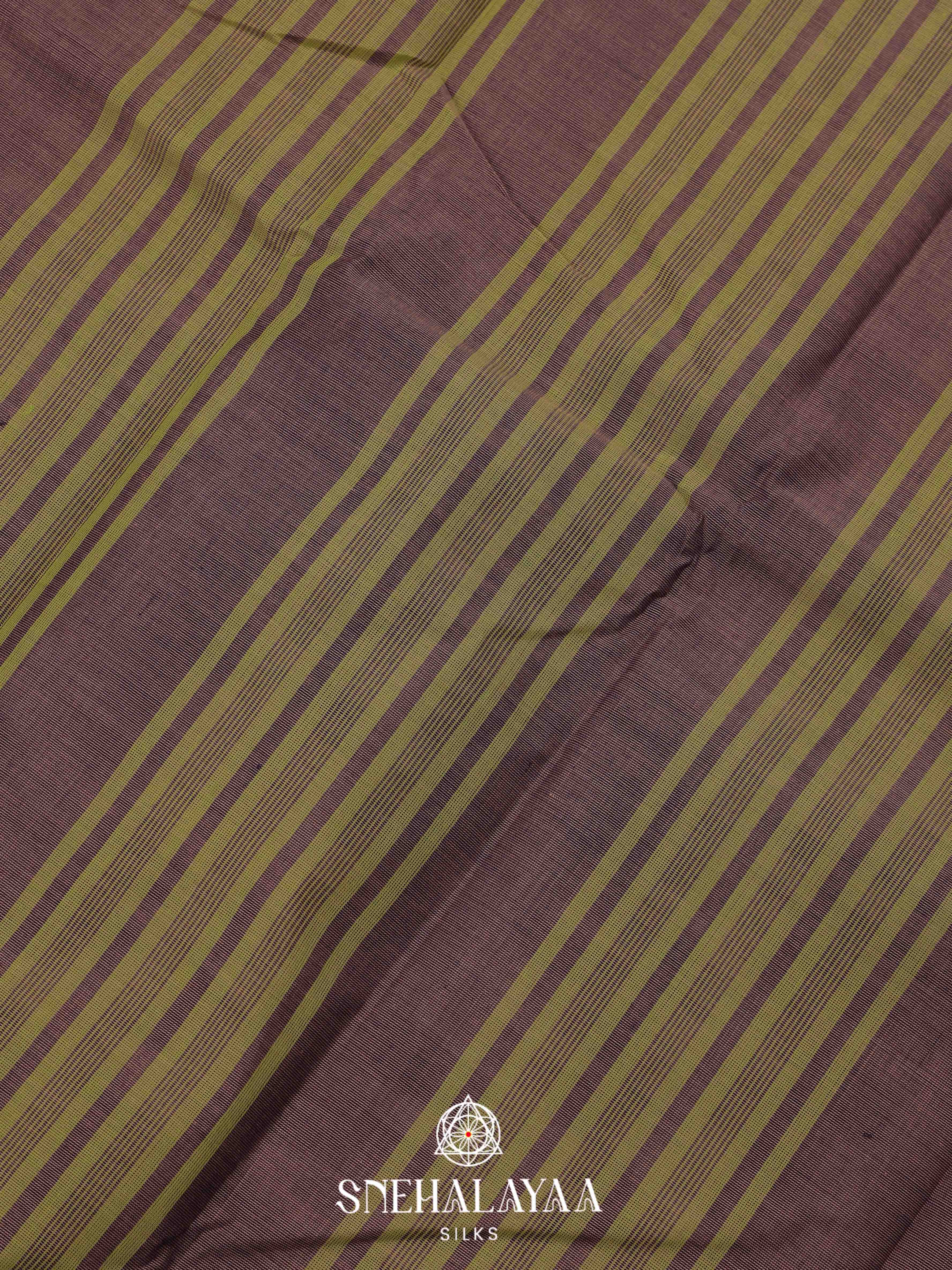 Grey  Chettinad Cotton Saree