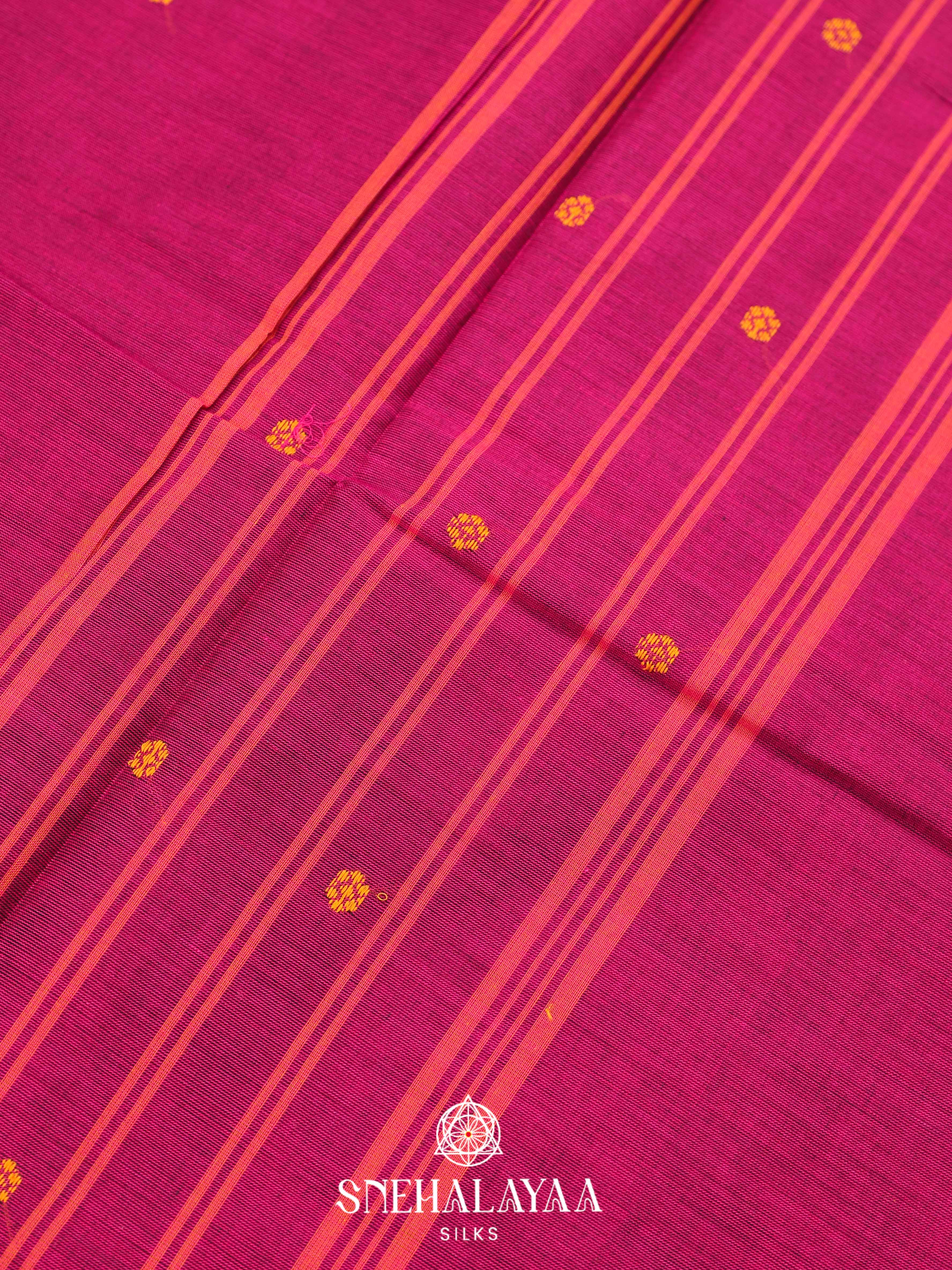 Purple Chettinad Cotton Saree
