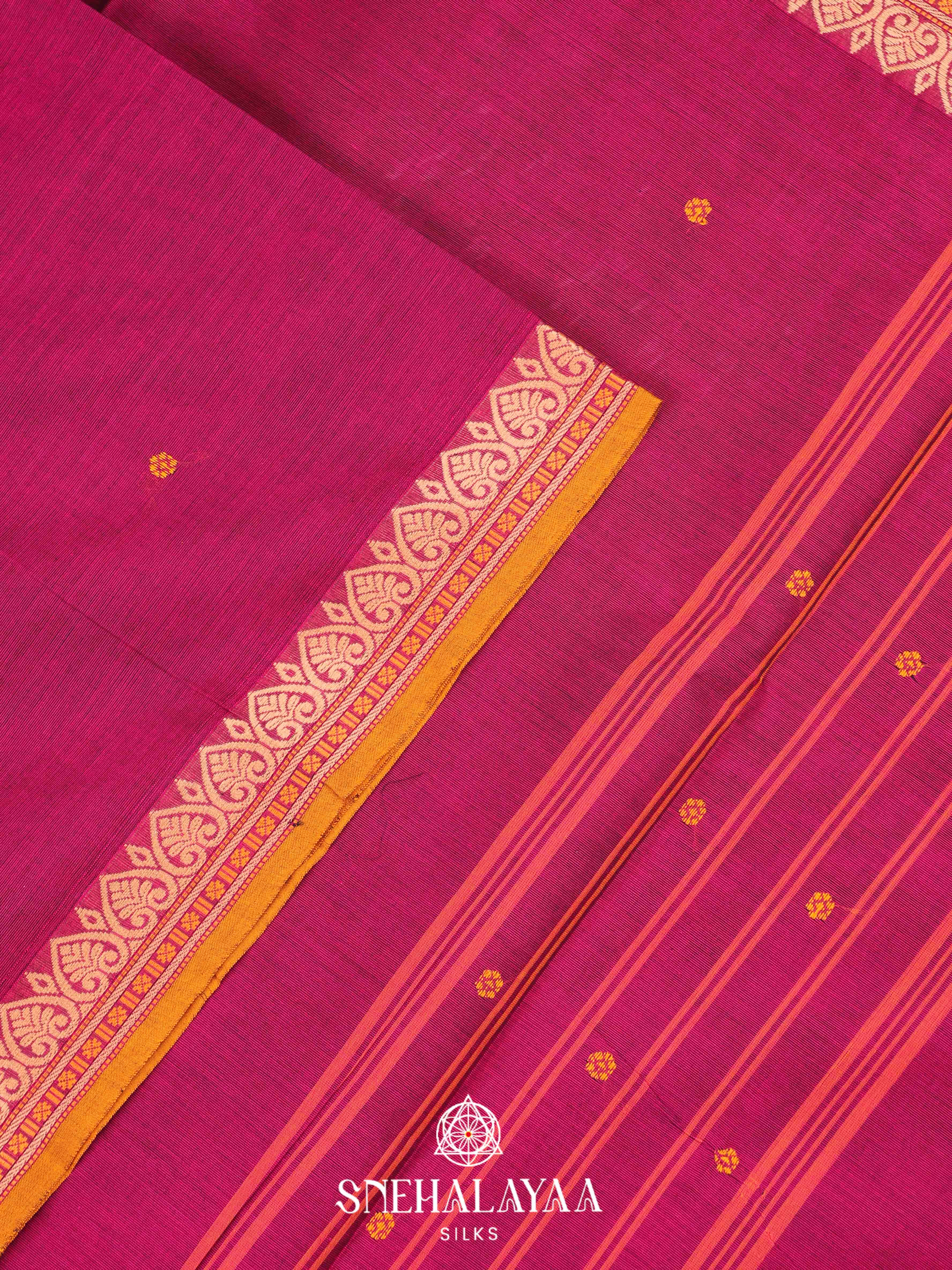 Purple Chettinad Cotton Saree