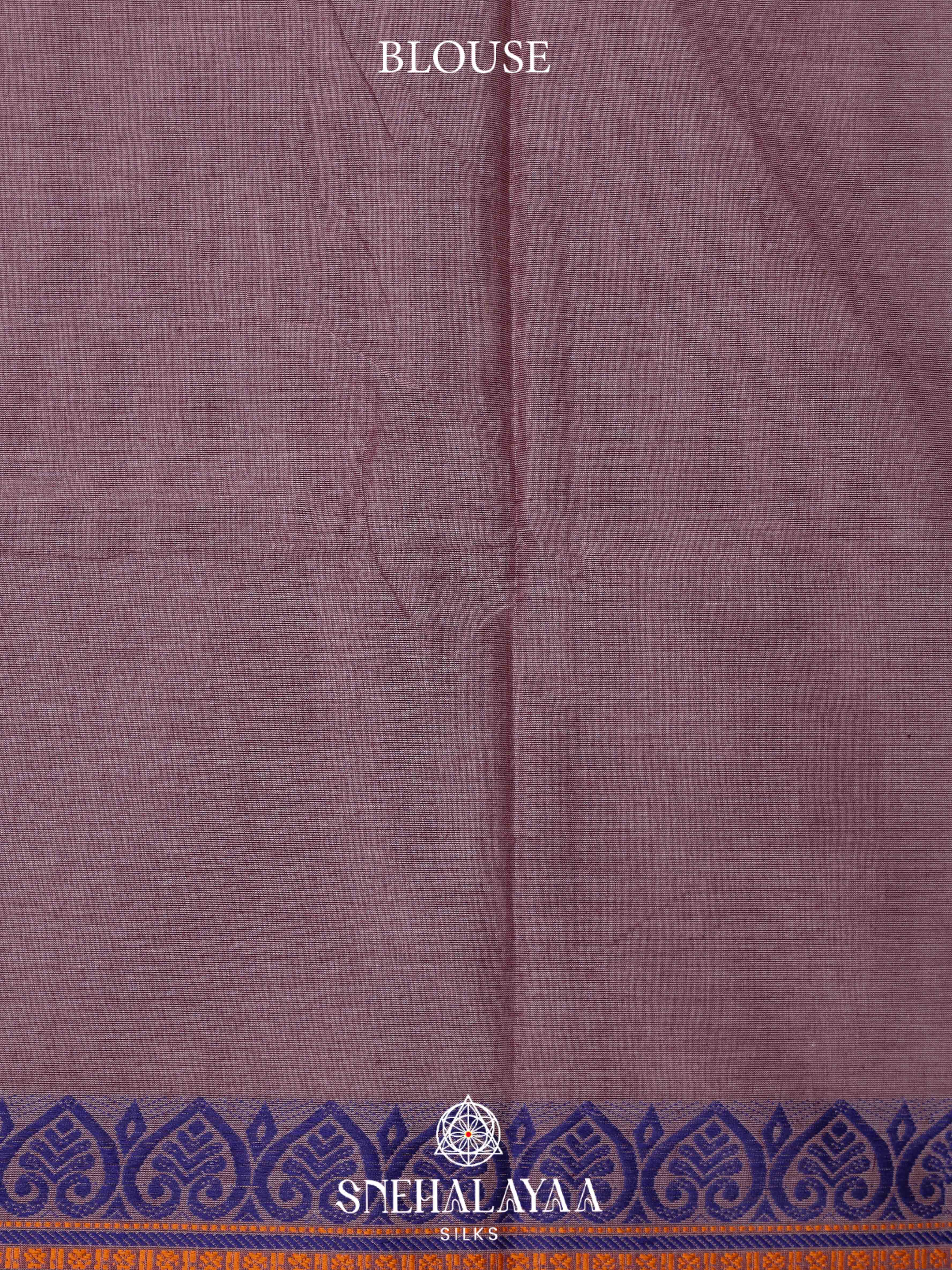 Burnt Orange  Chettinad Cotton Saree