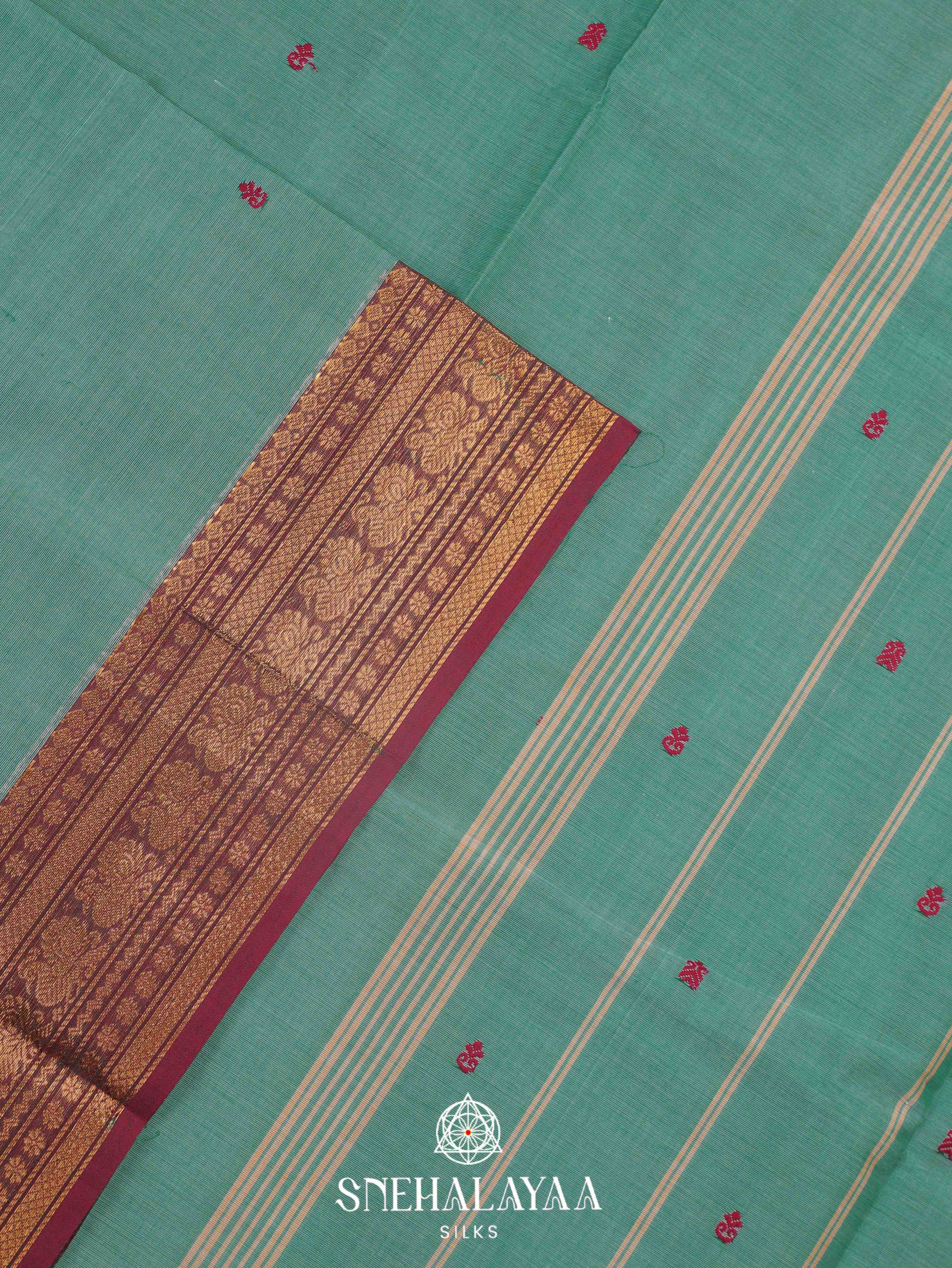 Copper Orange Kanchi Cotton Saree