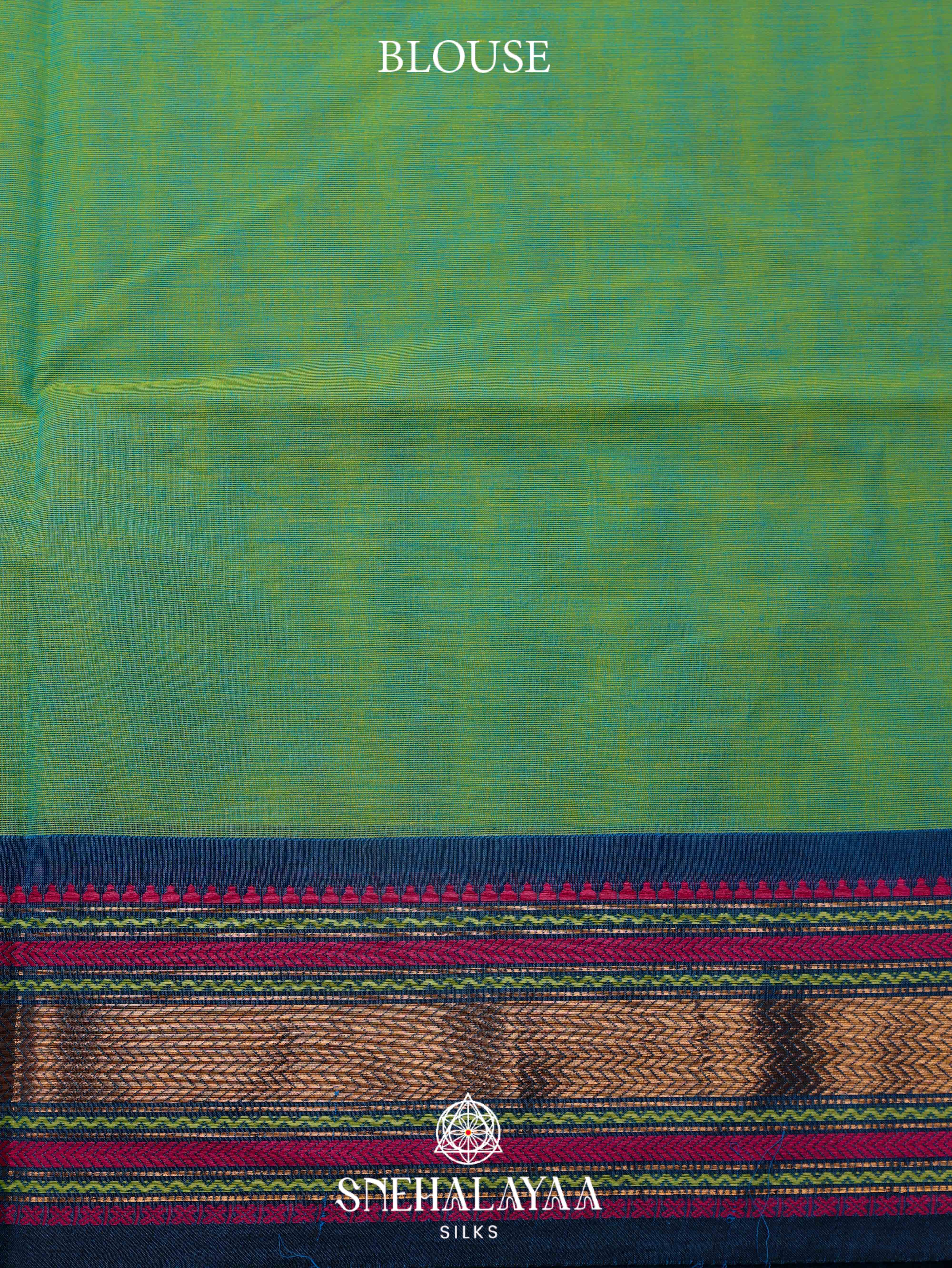 Pista Green Kanchi Cotton Saree