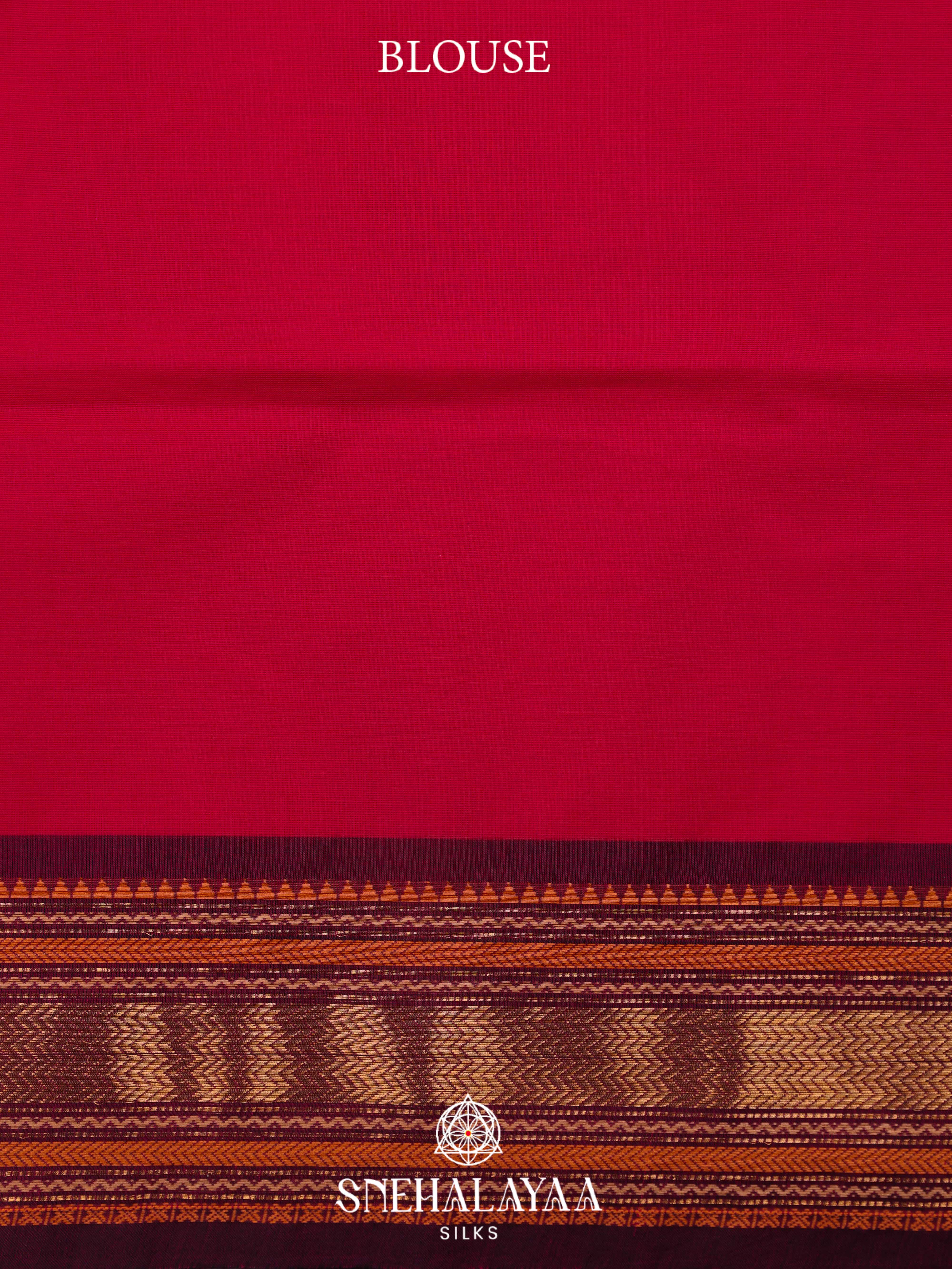 Rani Pink Kanchi Cotton Saree