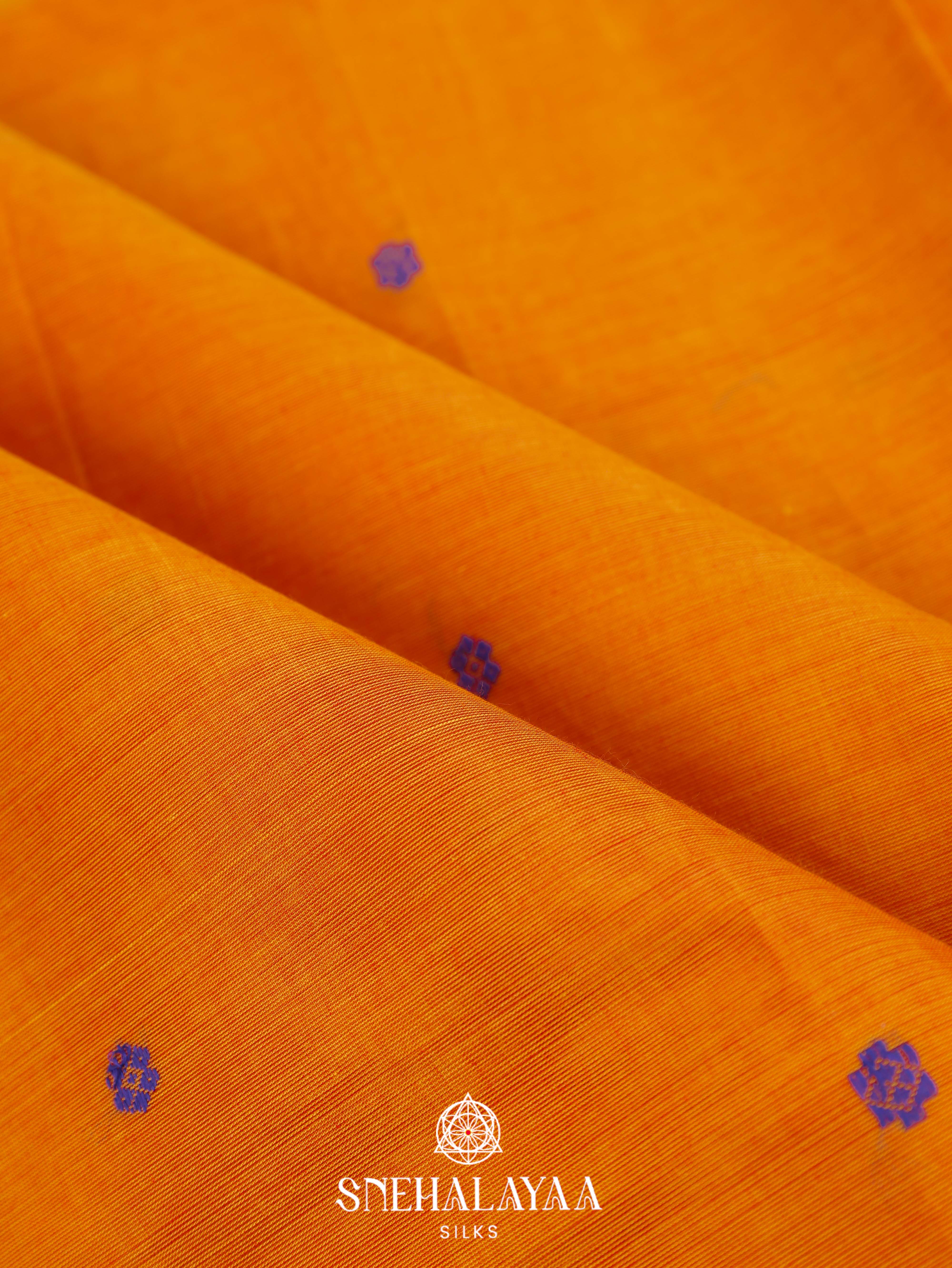 Mango Yellow Kanchi Cotton Saree