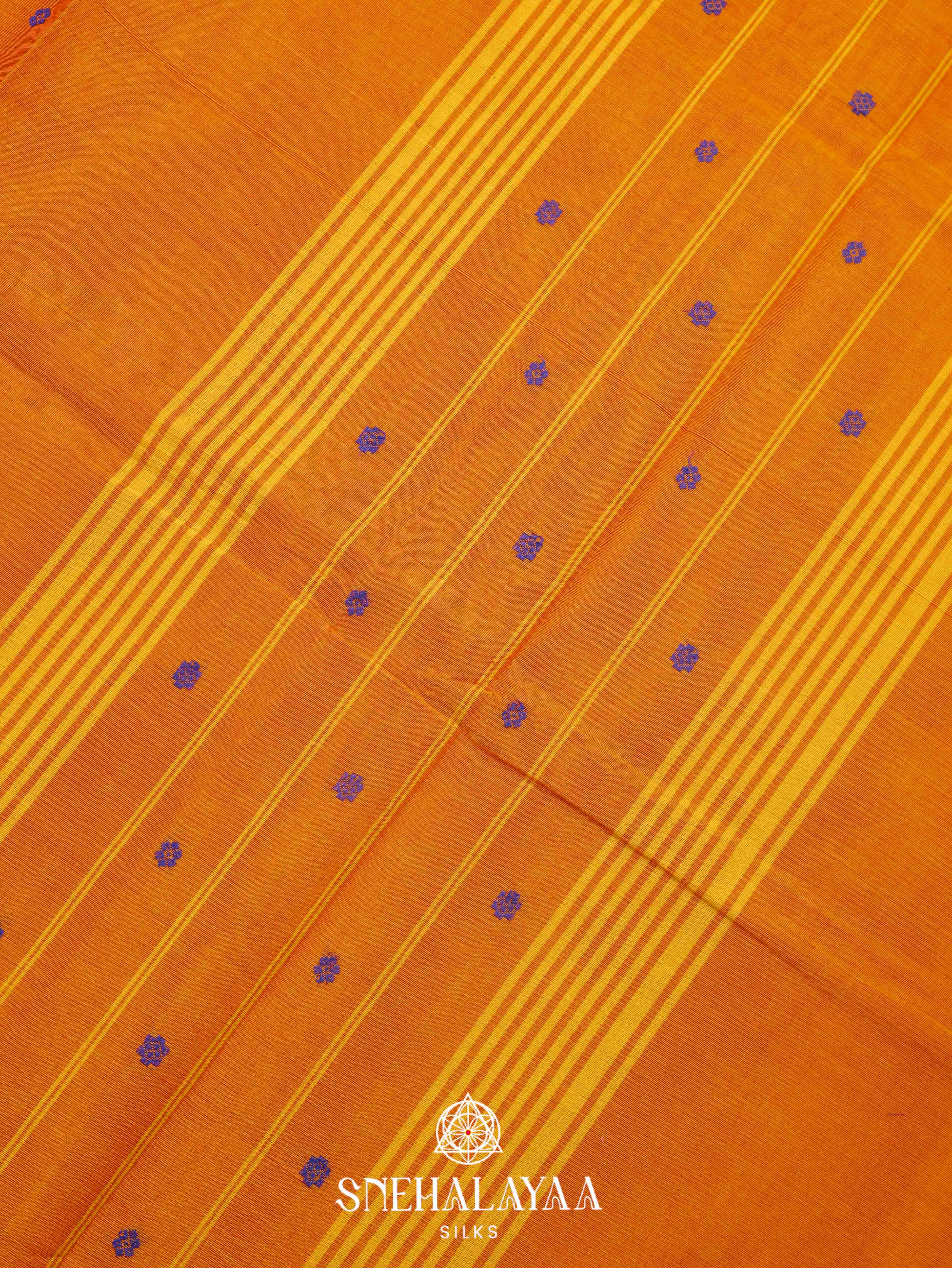 Mango Yellow Kanchi Cotton Saree