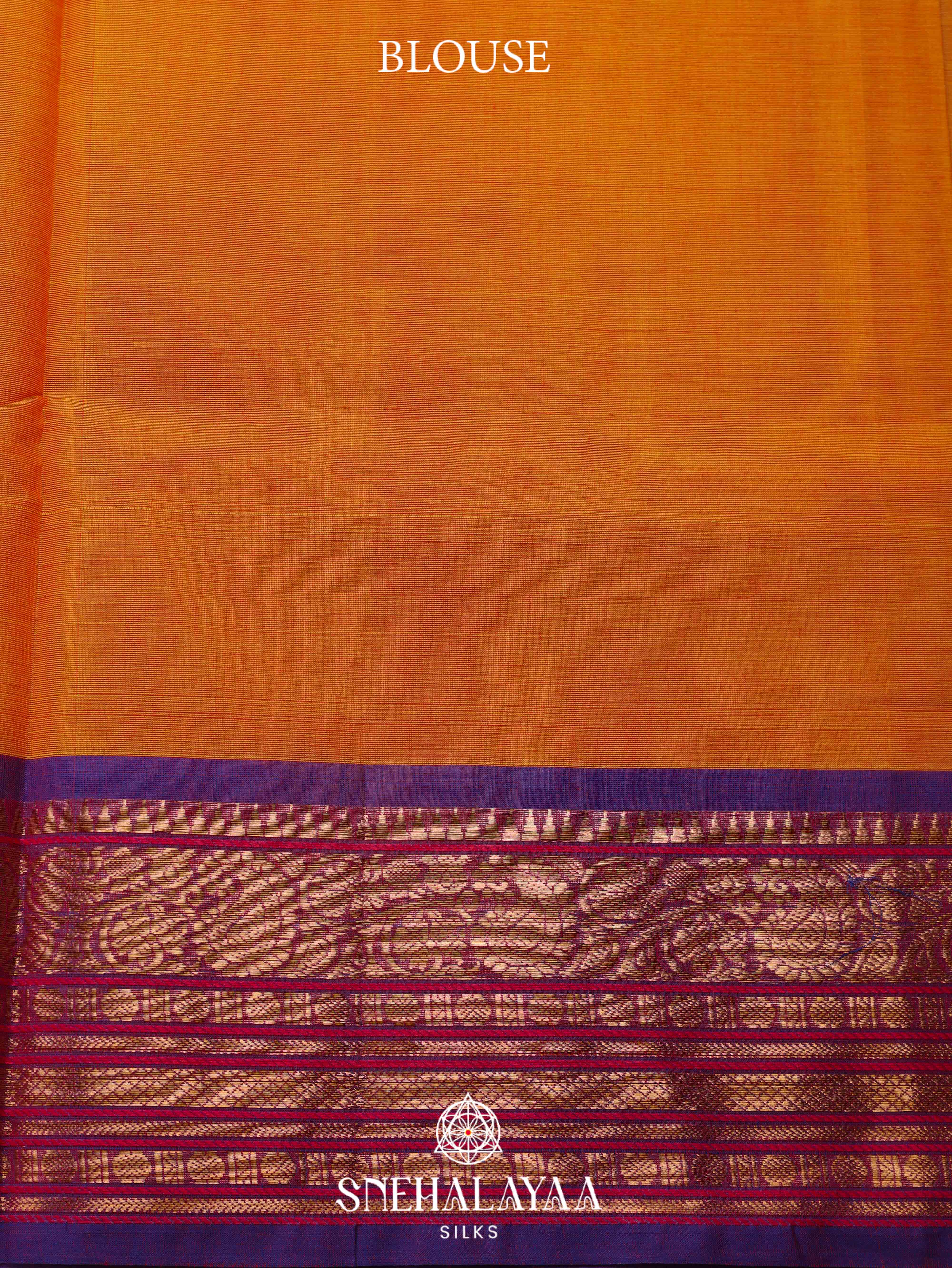 Mango Yellow Kanchi Cotton Saree