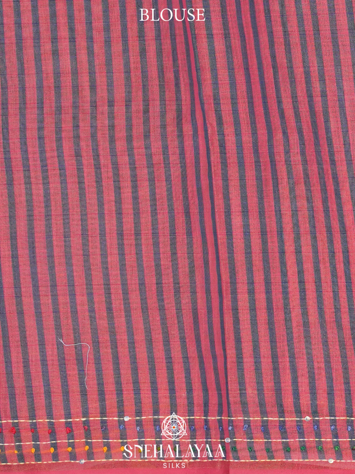 Rose Pink Linen Embroidery Saree