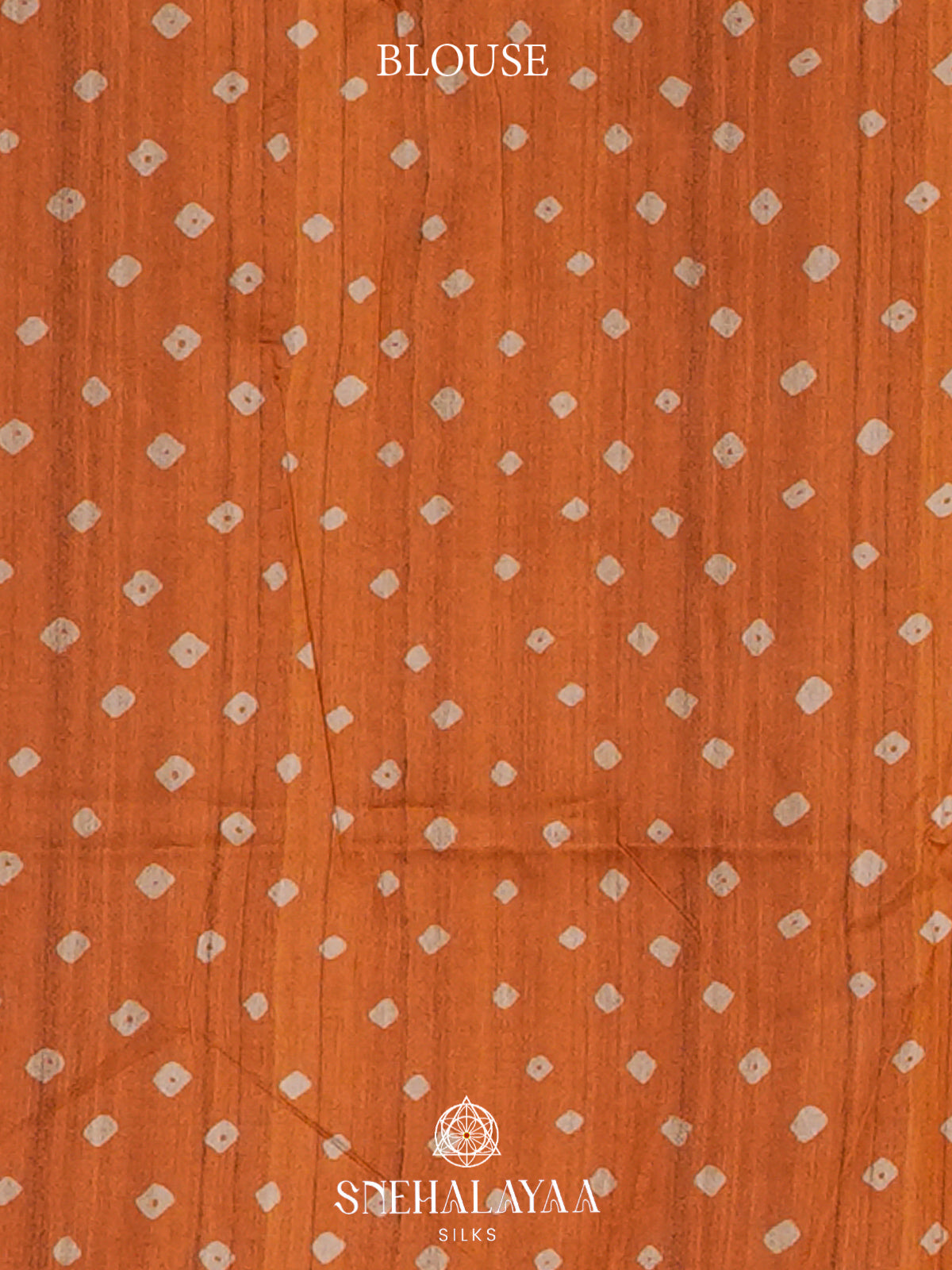 Orange  Madhubani Printed Saree