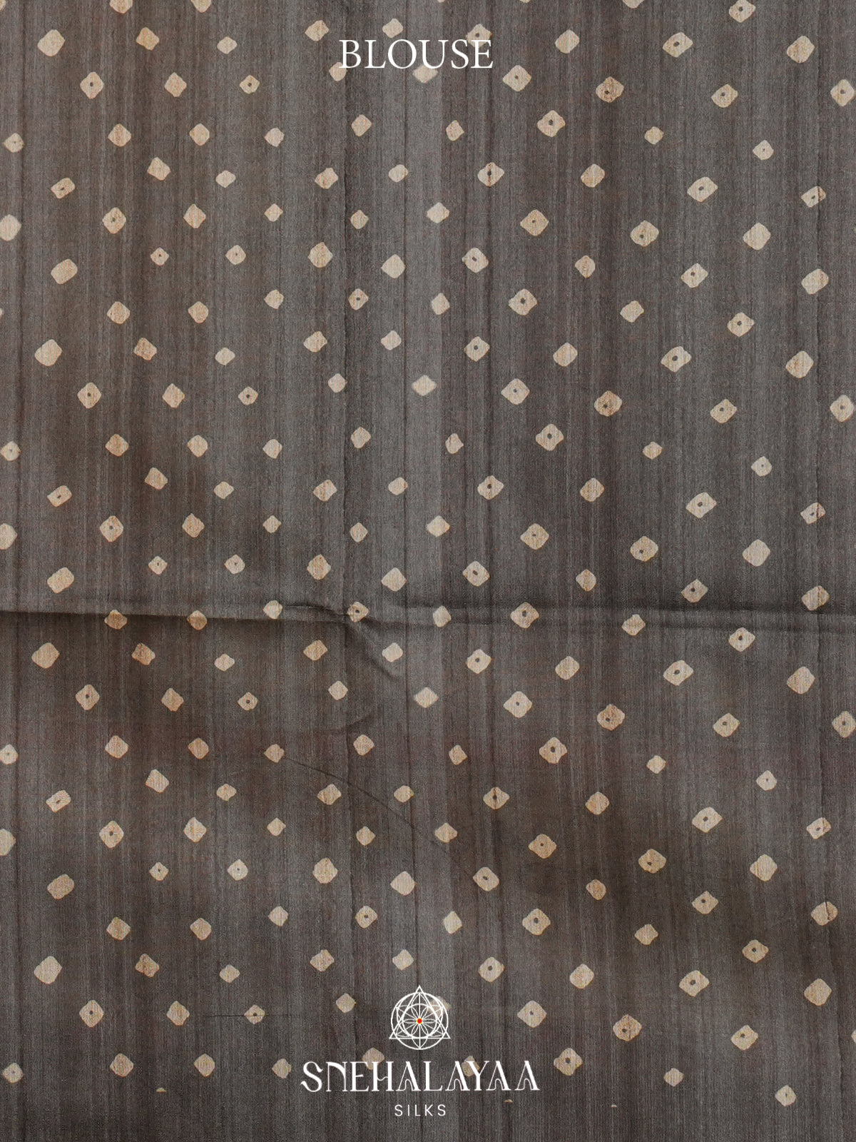 Black Madhubani Tussar Saree
