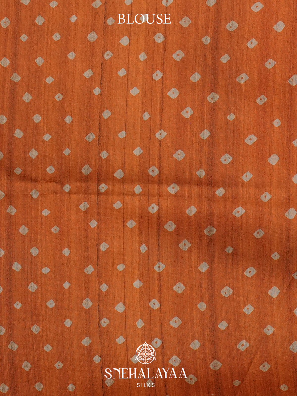 Orange Madhubani Tussar Saree