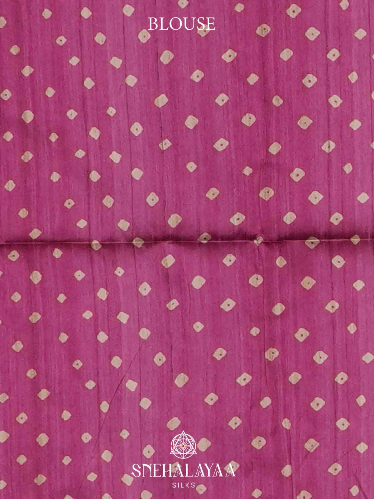 Magenta Pink  Madhubani Printed Saree