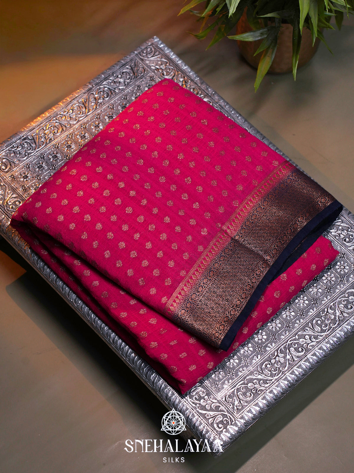 Pink Banaras Saree