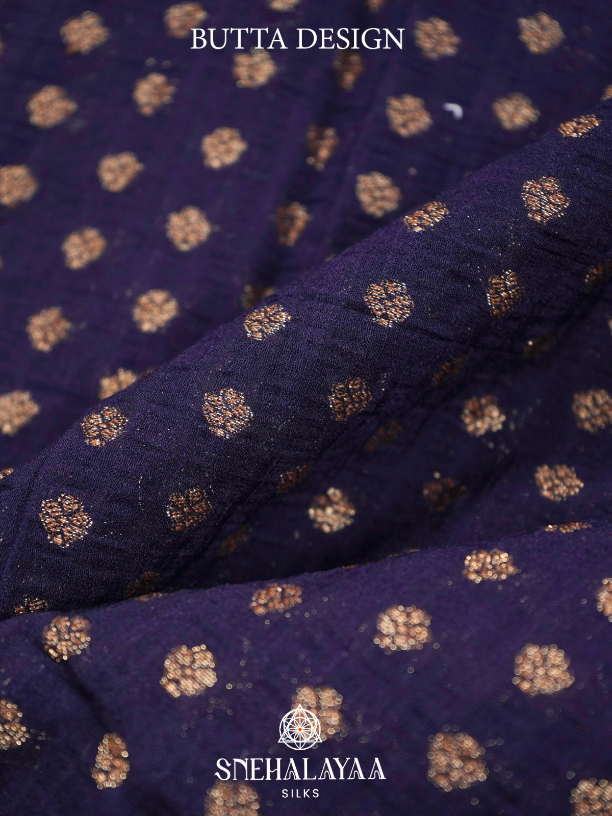 Navy Blue Banaras Saree