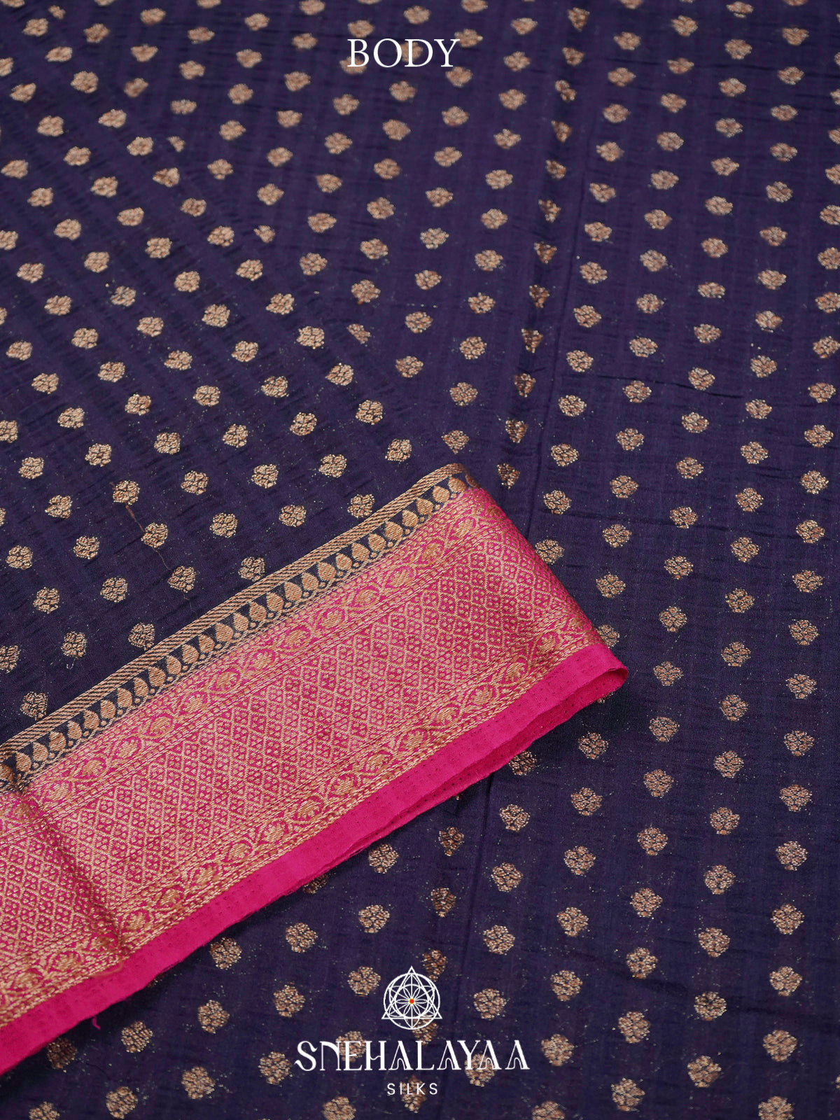Navy Blue Banaras Saree