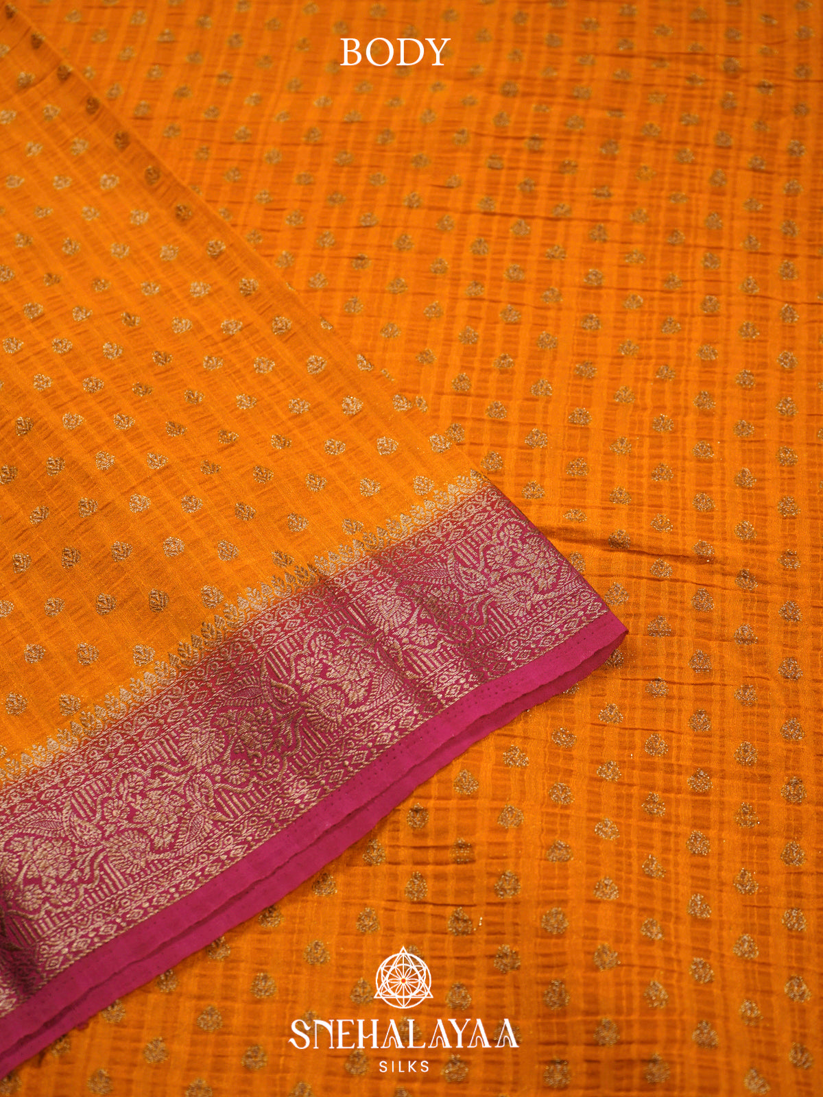 Orange Banaras Saree