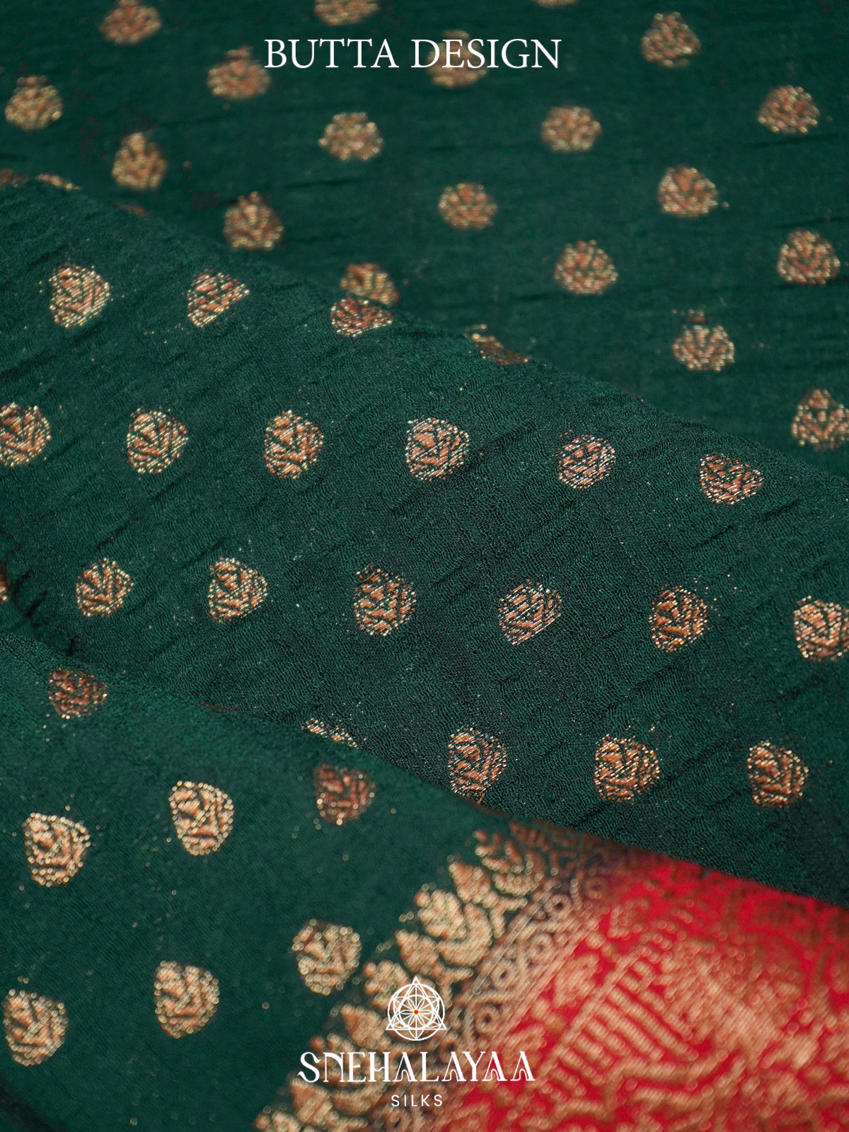 Forest Green Banaras Saree