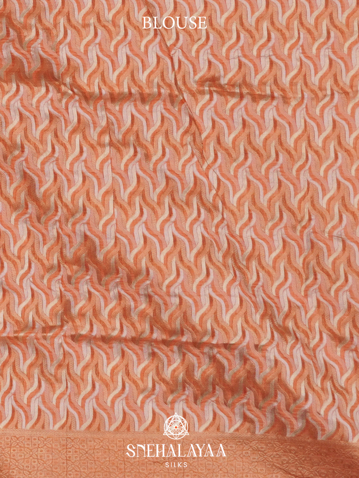 Peach  Linen Saree