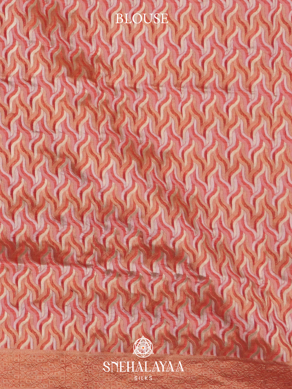 Salmon Pink  Linen Saree