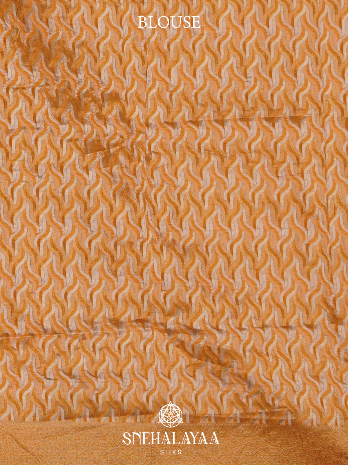 Orange  Linen Saree