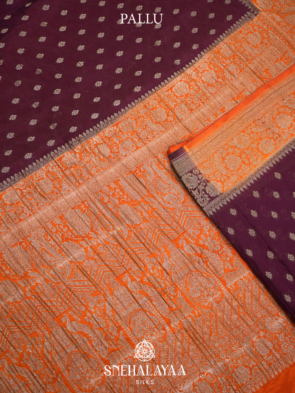 Wine Red Banaras Saree