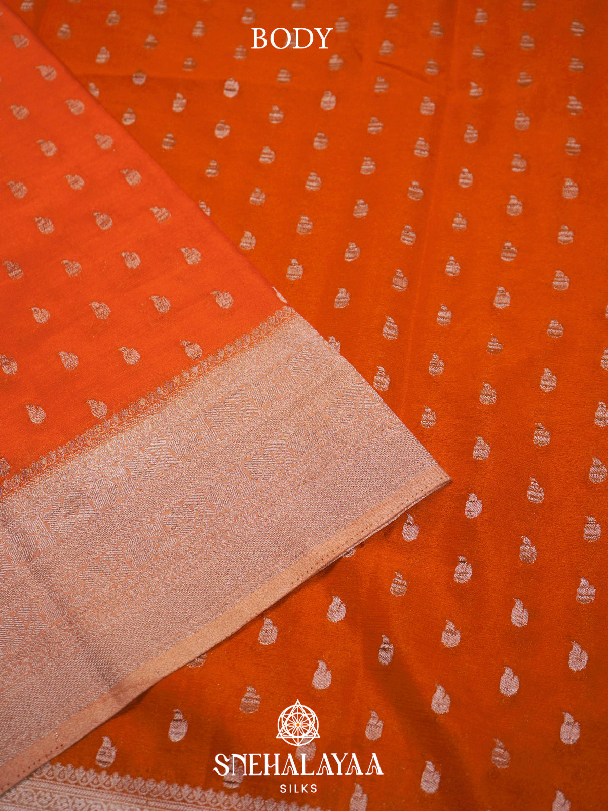 Orange Banaras Saree