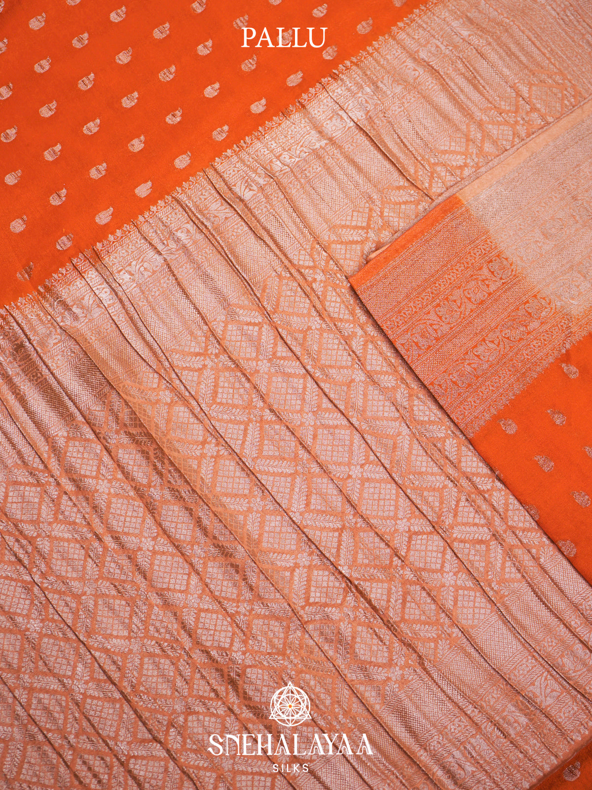 Orange Banaras Saree