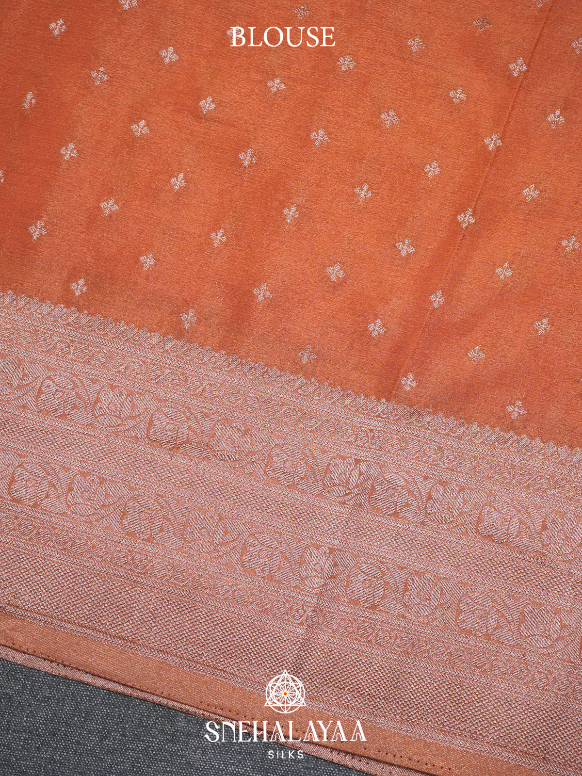 Orange Banaras Saree