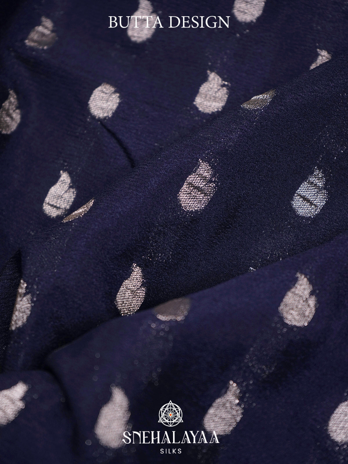 Navy Blue Banaras Saree