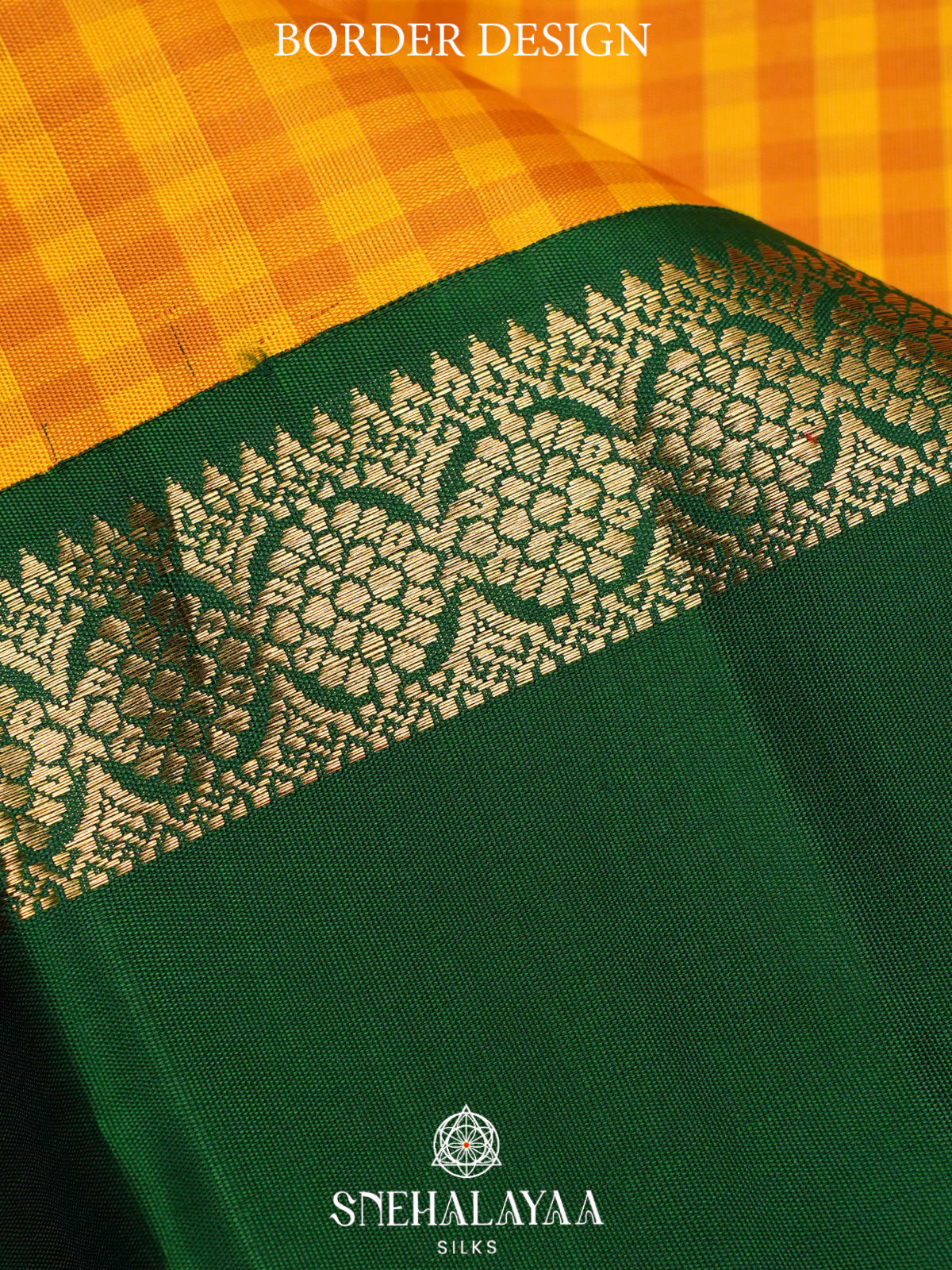 Mango Yellow Kanjivaram Silk Saree