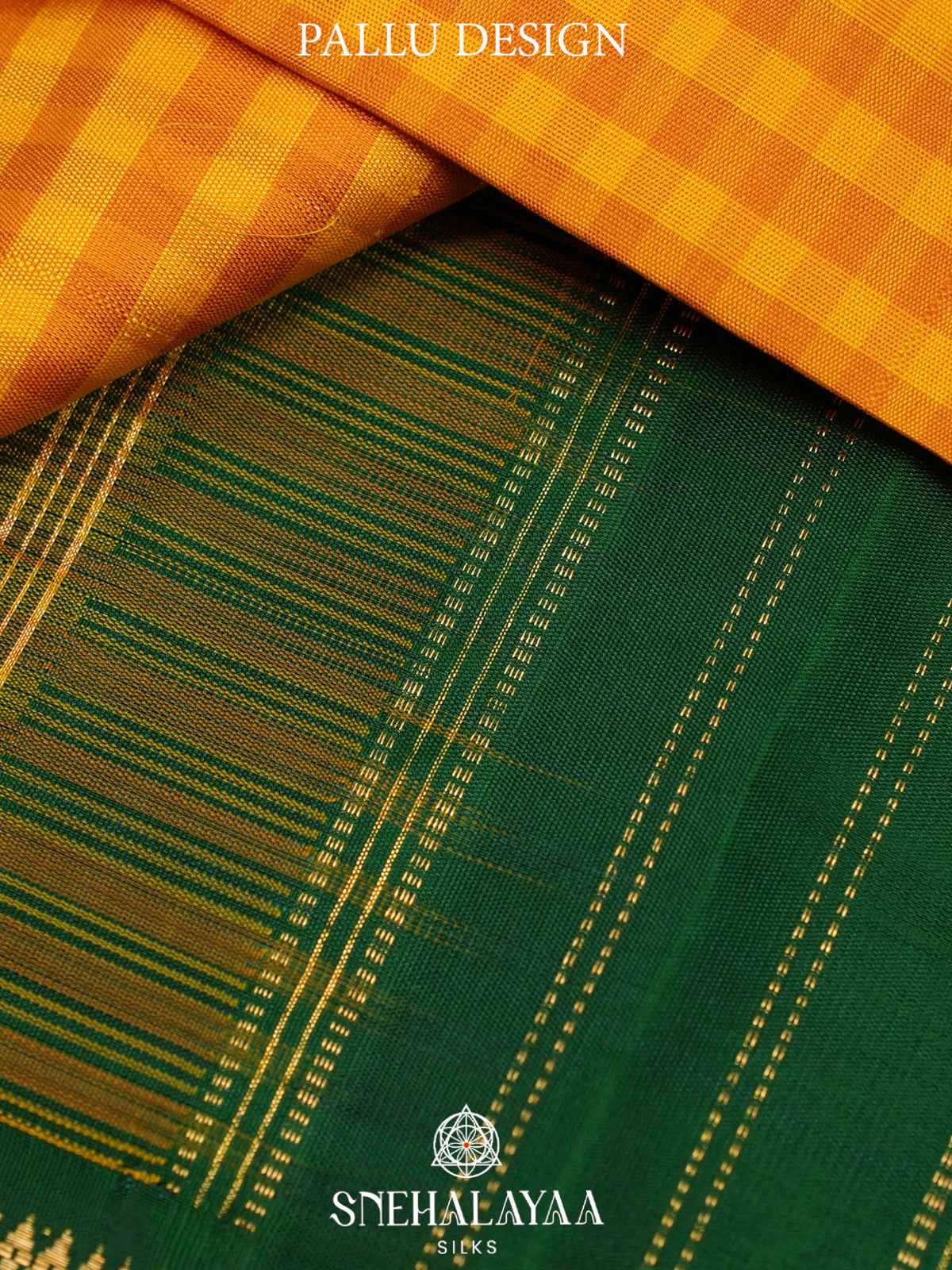 Mango Yellow Kanjivaram Silk Saree