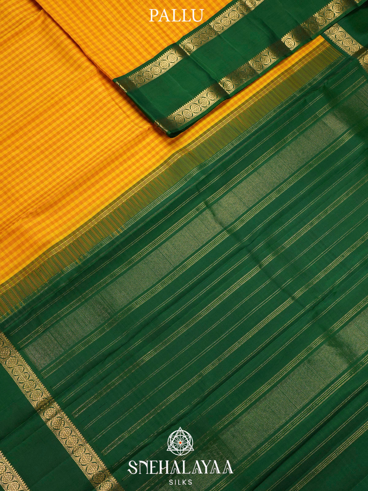 Mango Yellow Kanjivaram Silk Saree