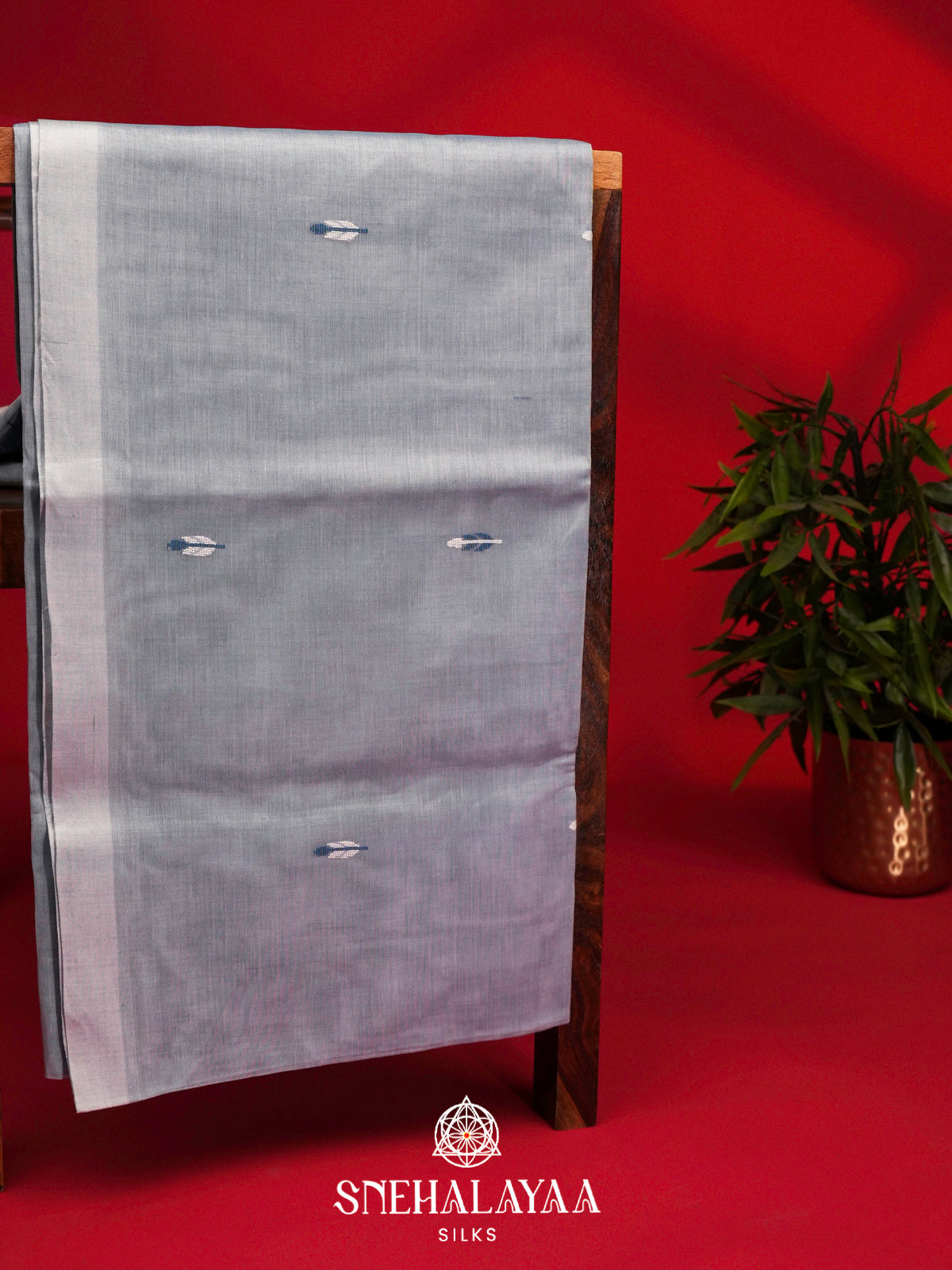 Grey Bengal Cotton Saree