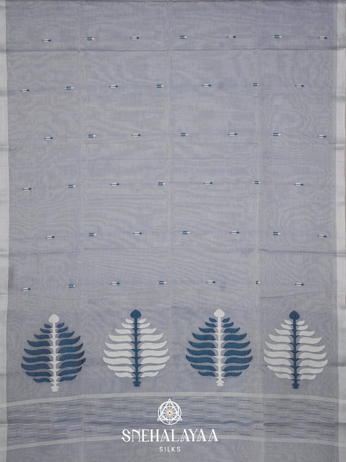 Grey Bengal Cotton Saree