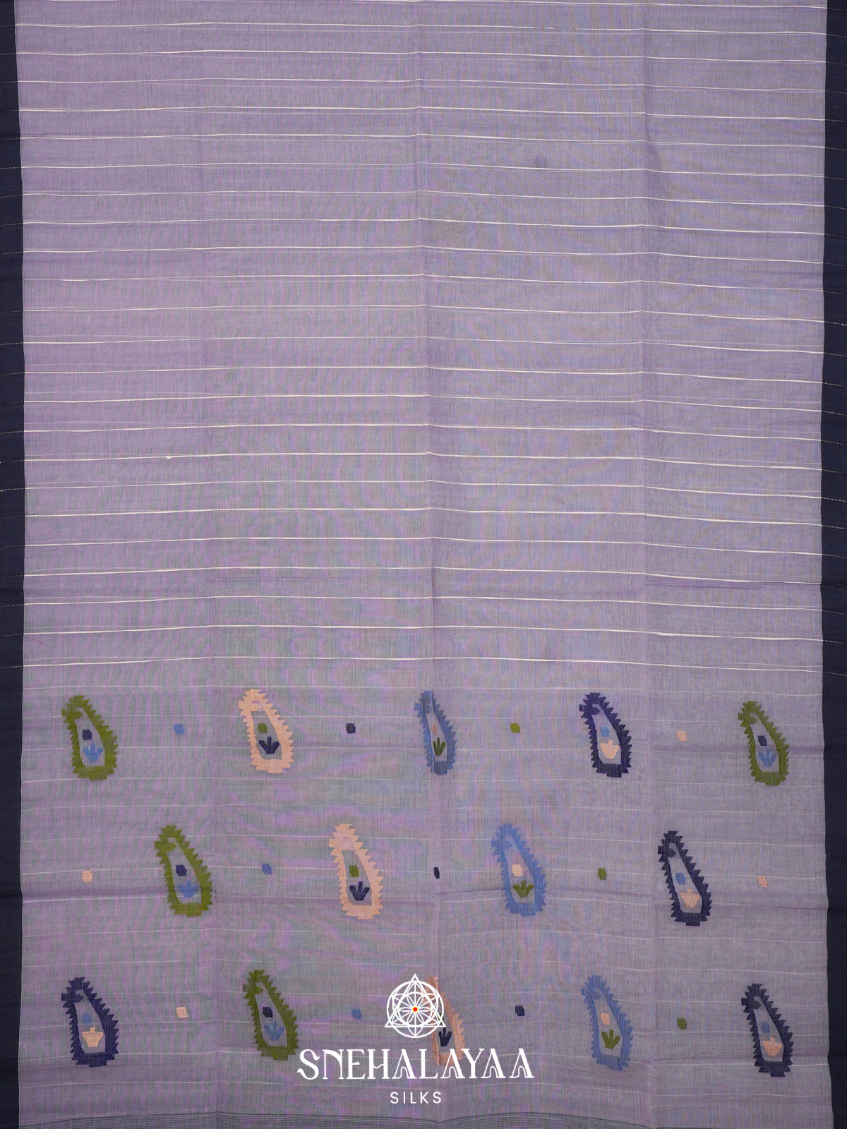 Blue Bengal Cotton Saree