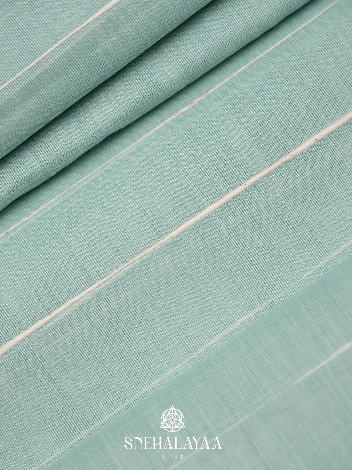 Mint Green Bengal Cotton Saree