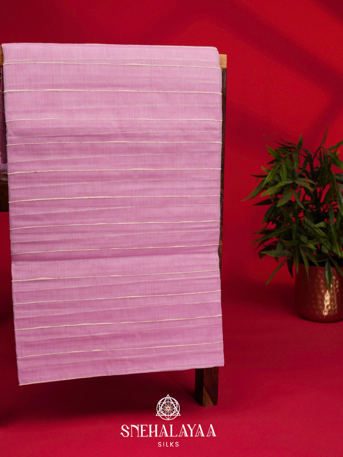 Baby Pink Bengal Cotton Saree