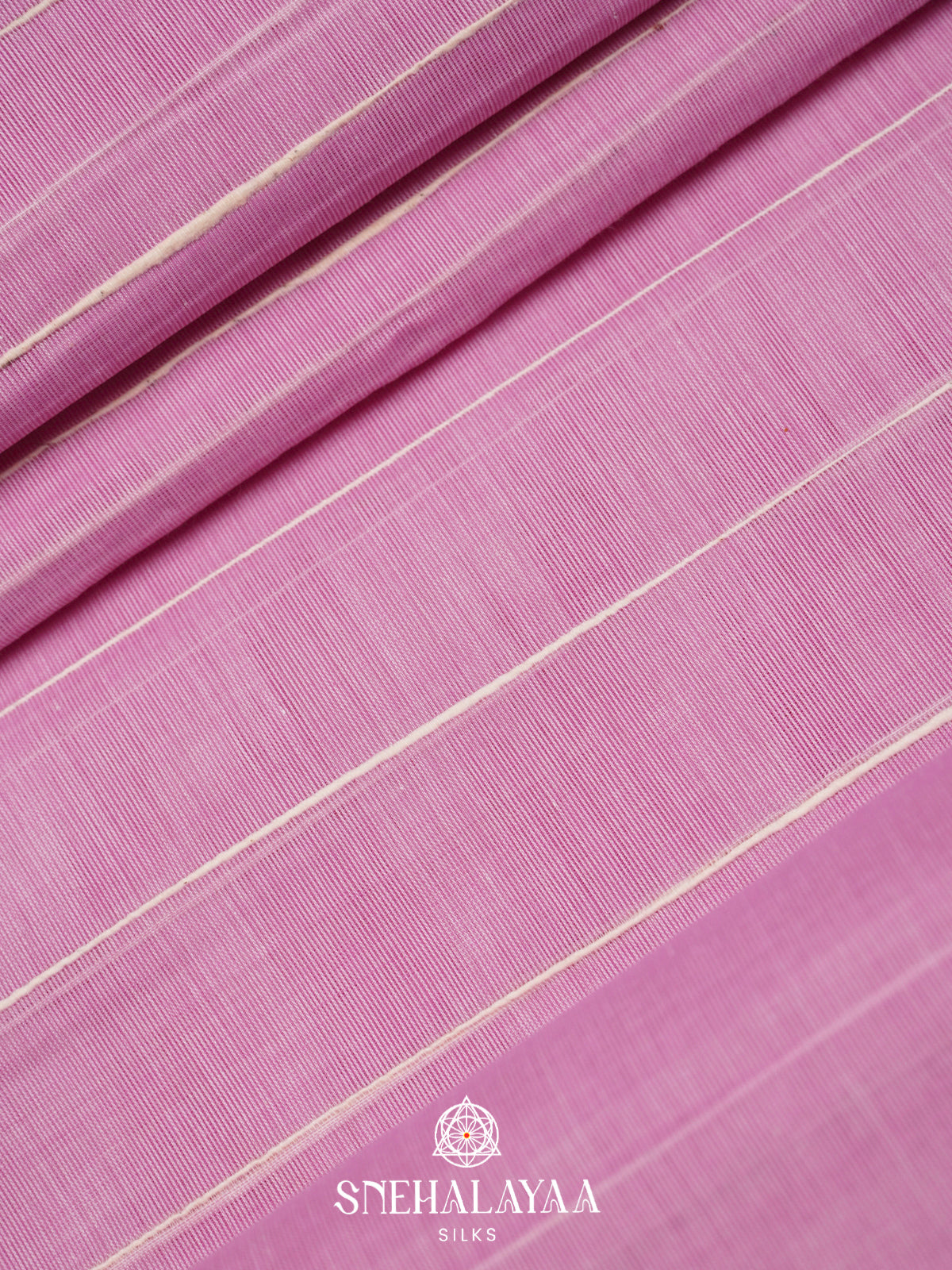 Baby Pink Bengal Cotton Saree
