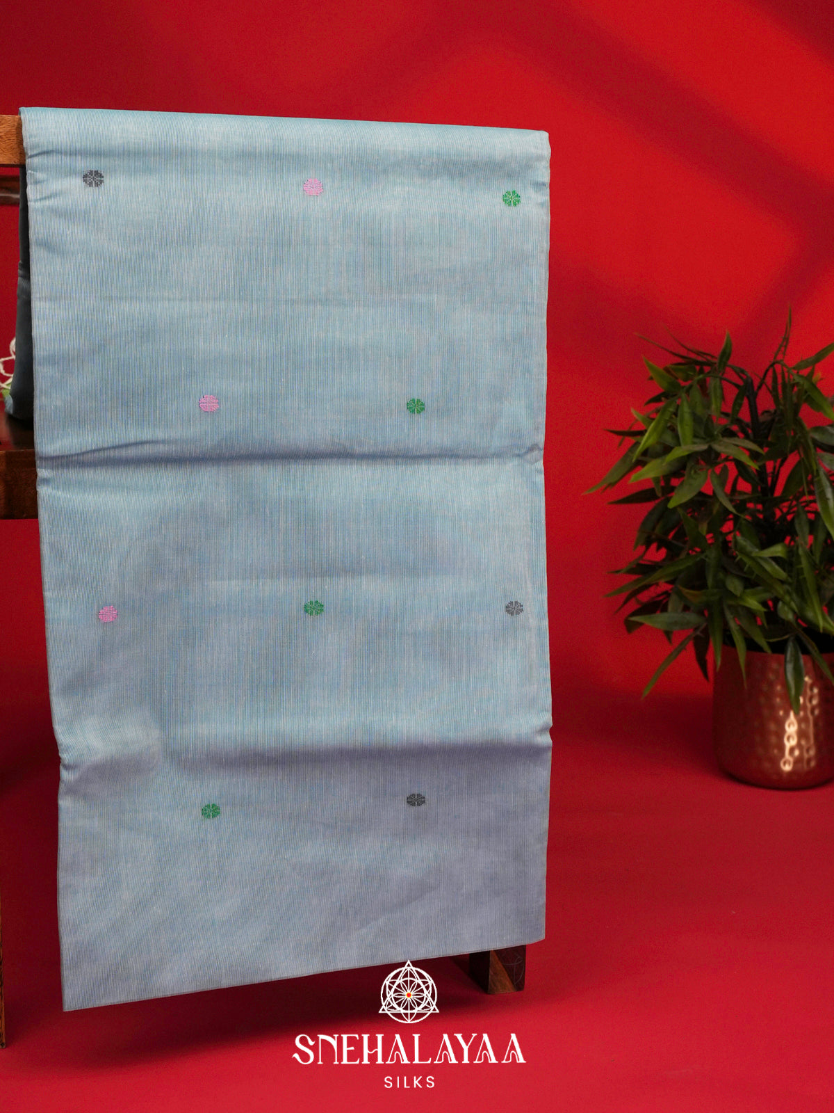 Blue Bengal Cotton Saree