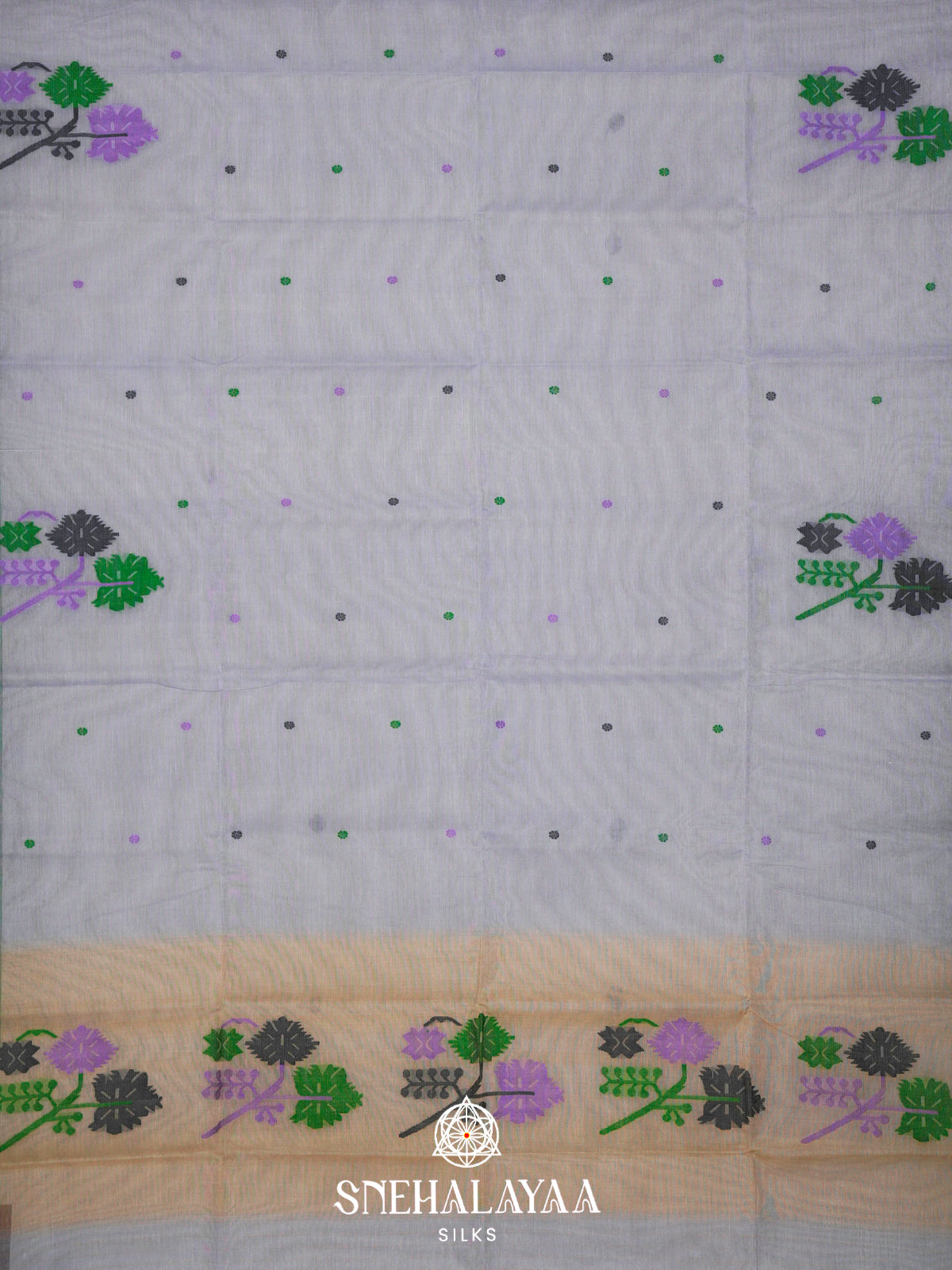 Blue Bengal Cotton Saree